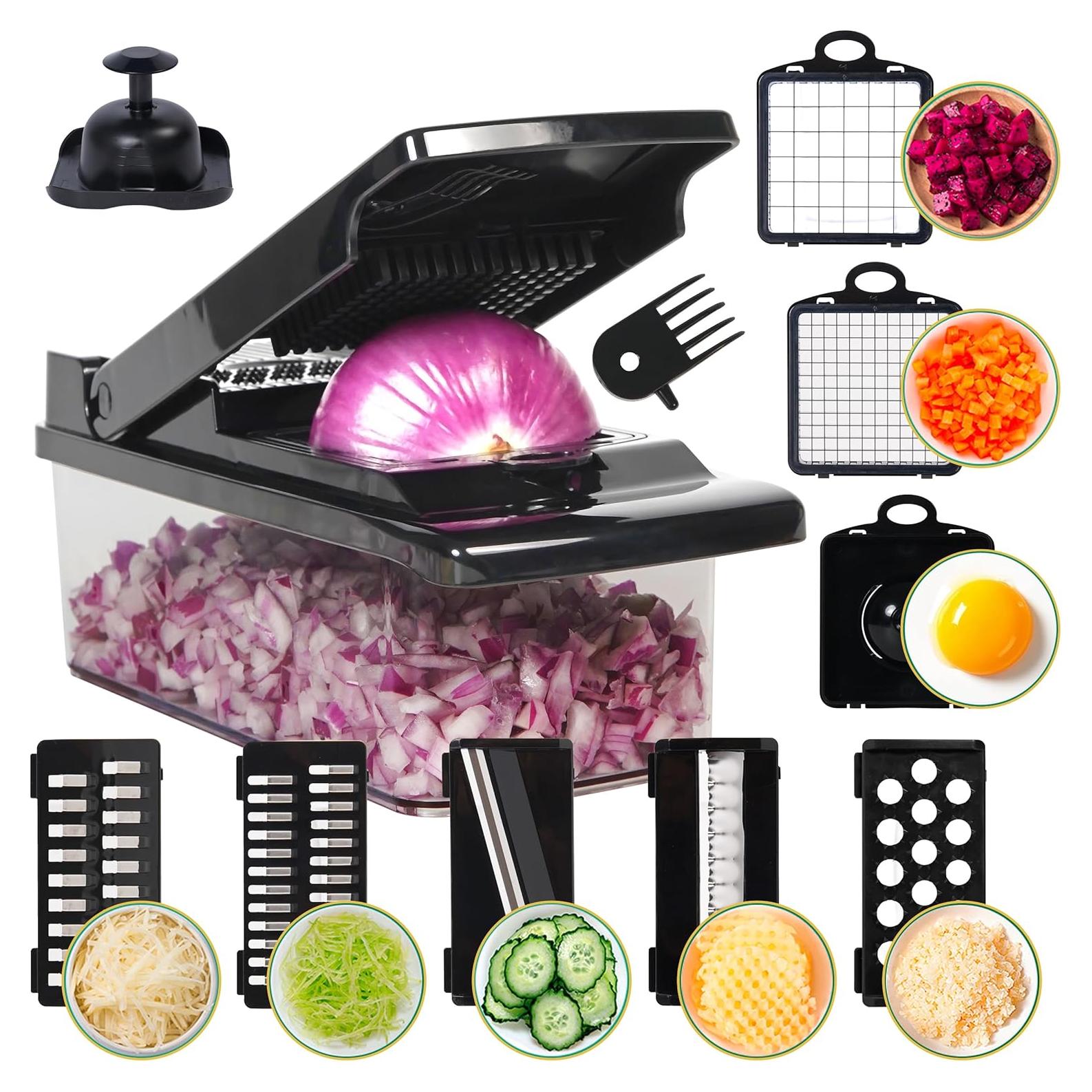 Picador de Verduras Multifuncional SANTOZZ con Contenedor 0.68 kg