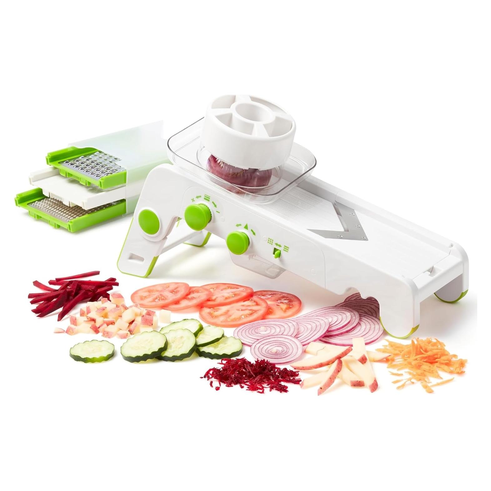 Mandolina Pro Cubing Starfrit - 4 Cuchillas Intercambiables, 10 Grosores