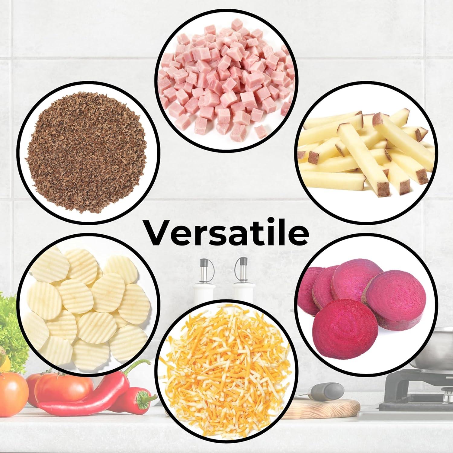 Mandolina Pro Cubing Starfrit - 4 Cuchillas Intercambiables, 10 Grosores