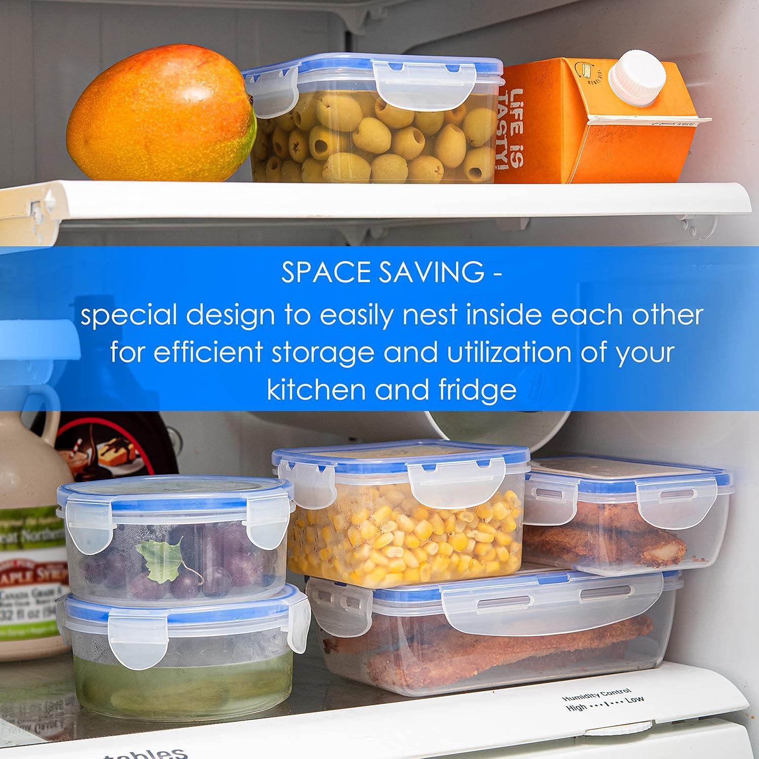 Contenedores de Almacenamiento de Alimentos Moss & Stone 16 Piezas