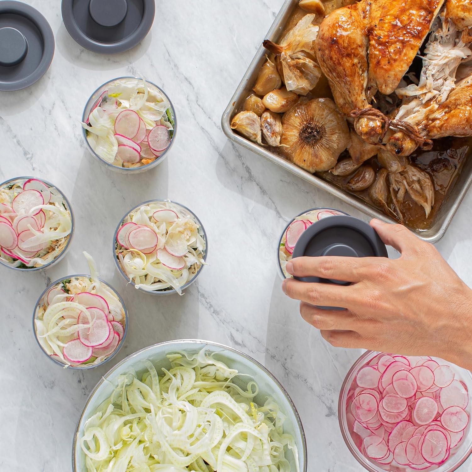 Set de 4 Tazones de Vidrio S'well 12oz Apilables Negro