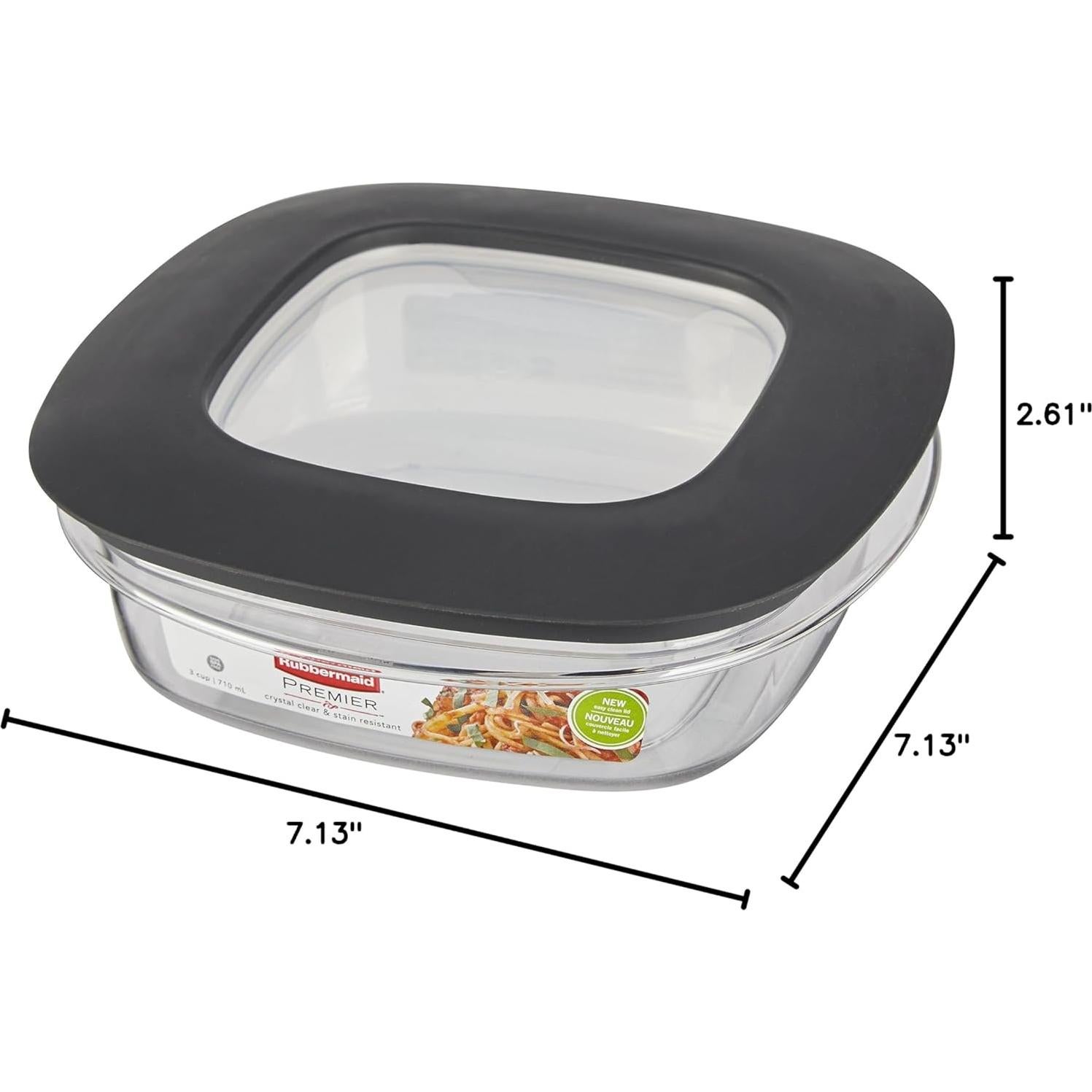 Contenedor de Almacenamiento Rubbermaid Premier 3 Tazas Libre BPA