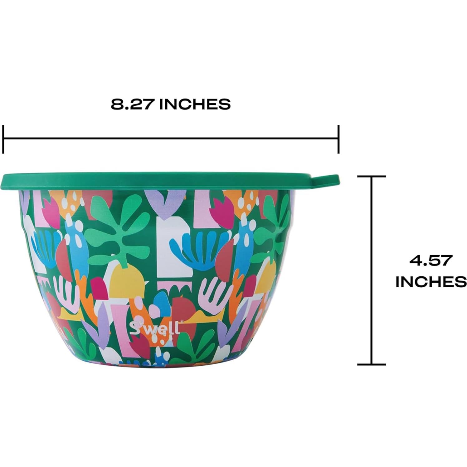 Kit de Tazón para Ensalada S'well 1.89L Acero Inoxidable A Prueba de Fugas