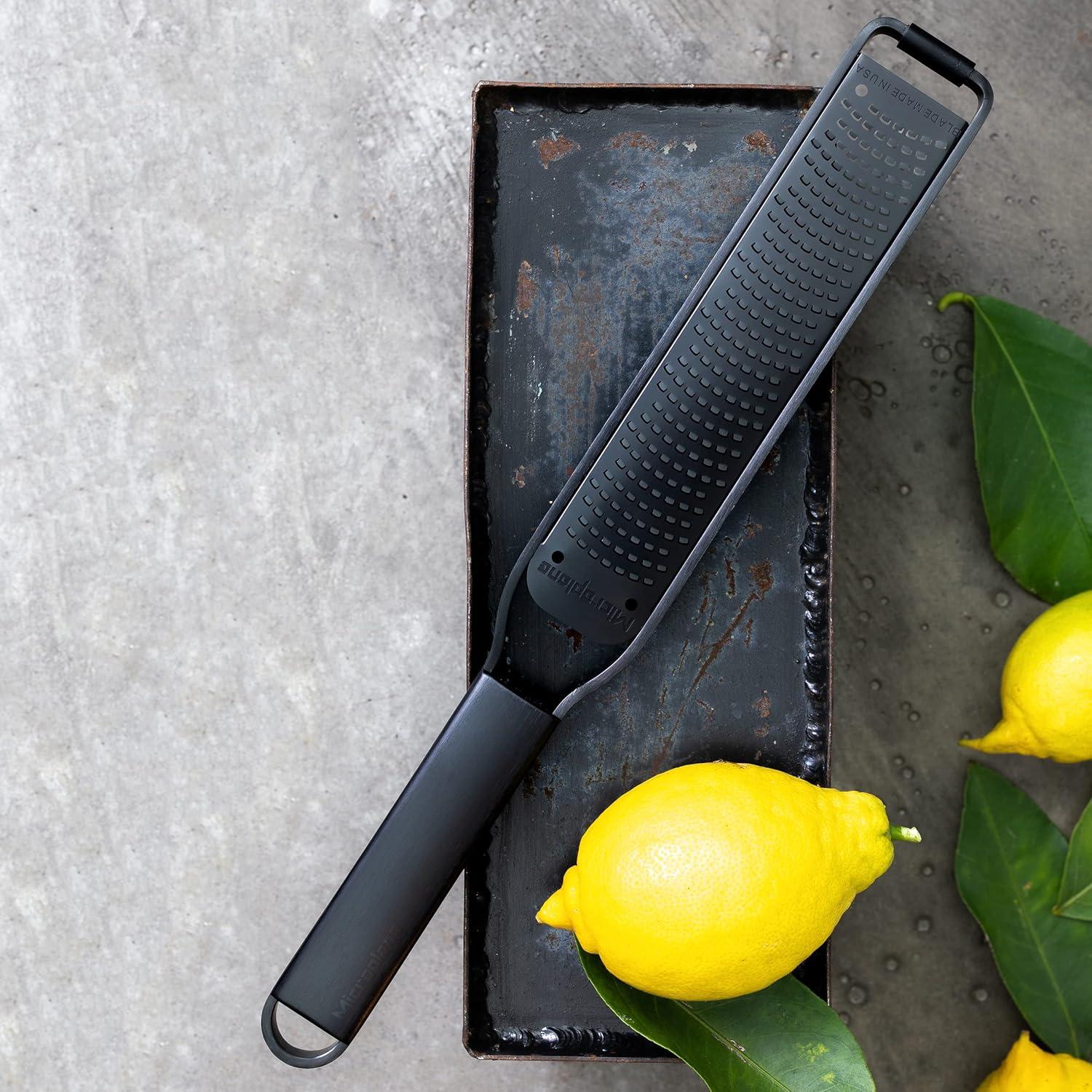 Rallador de Cocina Microplane 43020E Acero Inoxidable Negro