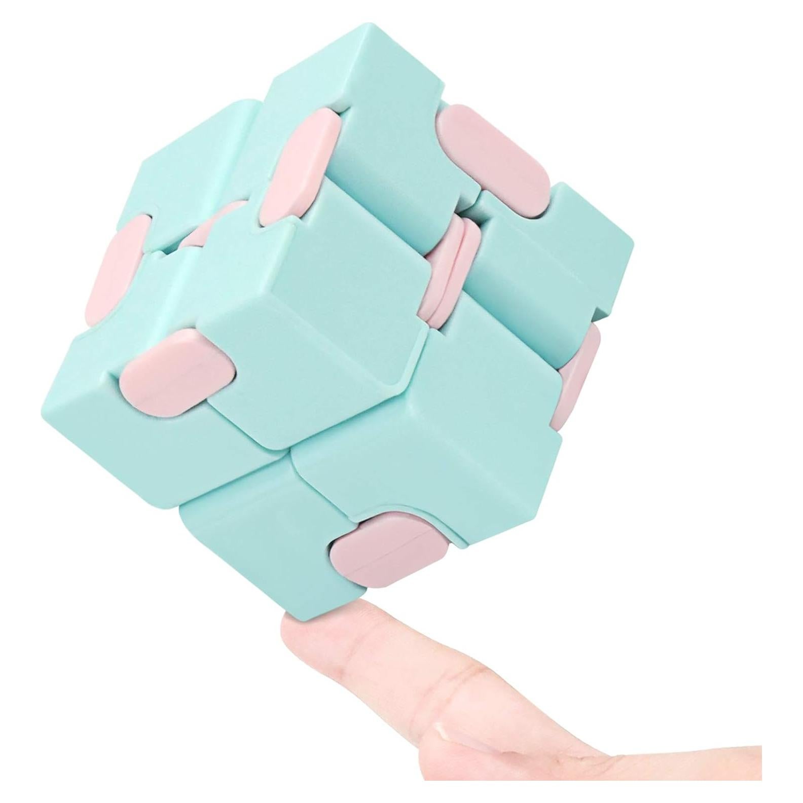 Cubo Infinito WUQID Juguete Antiestrés Azul Macaron