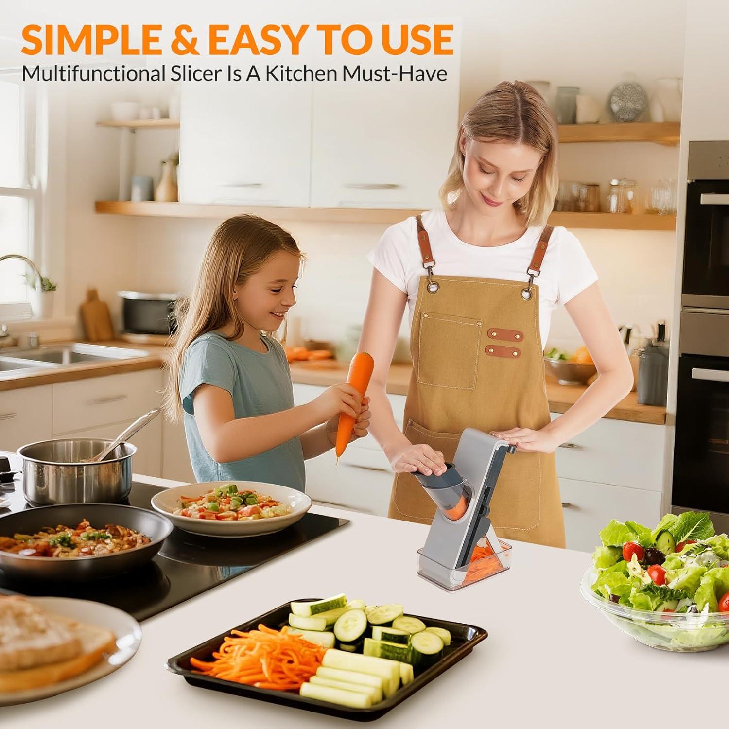 Cortador de Mandolina Multifuncional FEICO - Seguro y Rápido