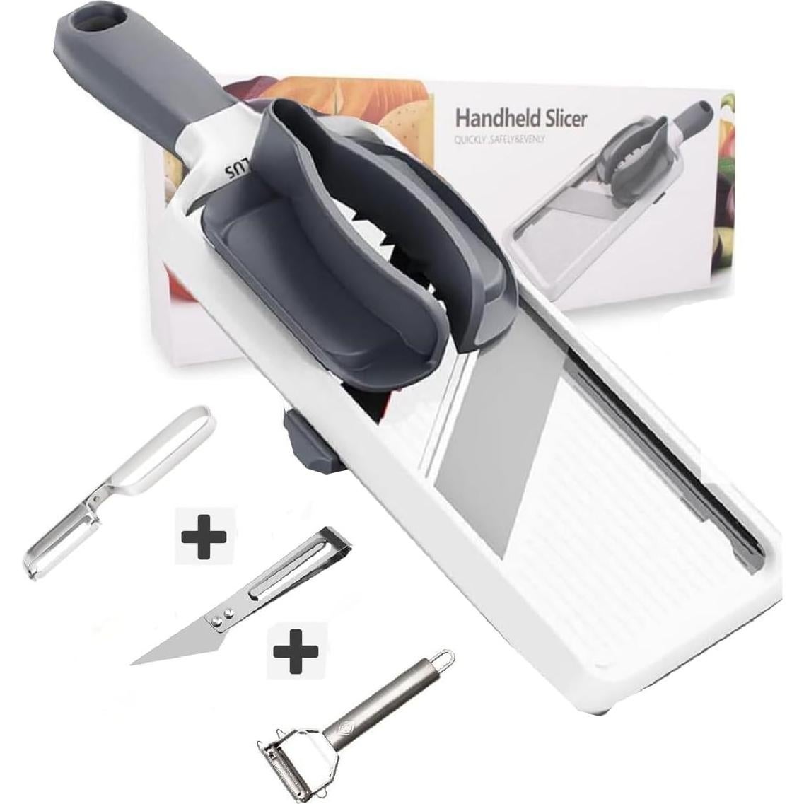 Cortador de Mandolina Genérico Ajustable Acero Inoxidable 3 Grosor