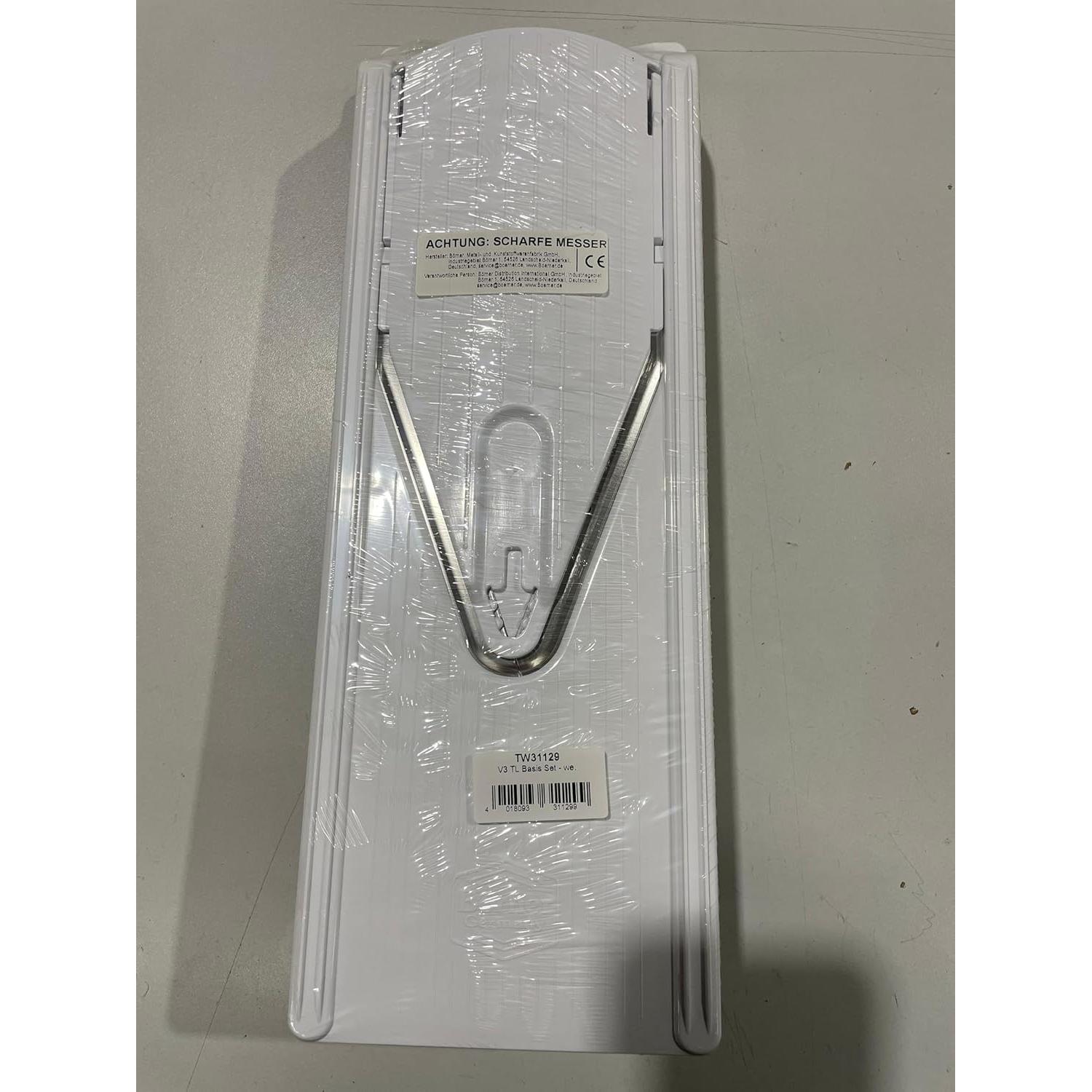 Mandolina Cortadora Börner V3 - Acero Inoxidable, Ajustable, Blanco