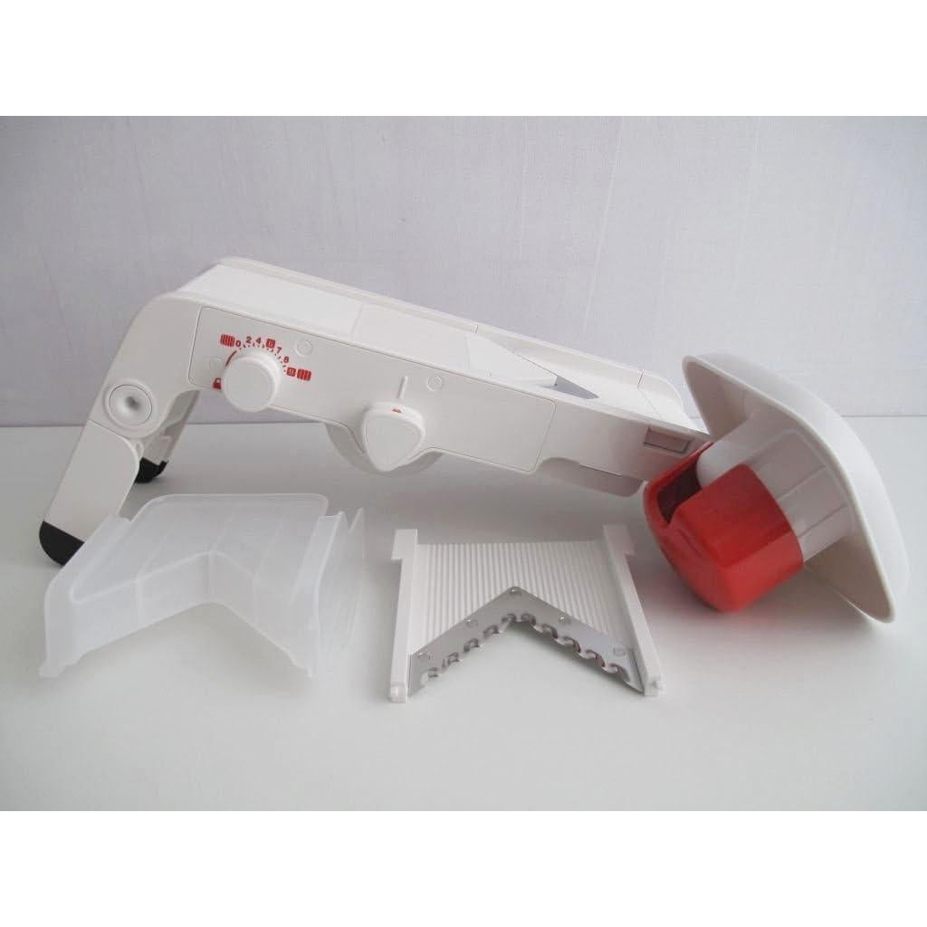 Rallador Mandolino Tupperware Chef Mando-Chef D202 Blanco/Rojo