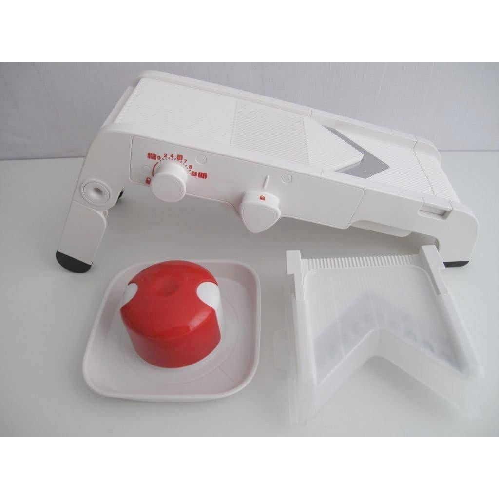 Rallador Mandolino Tupperware Chef Mando-Chef D202 Blanco/Rojo