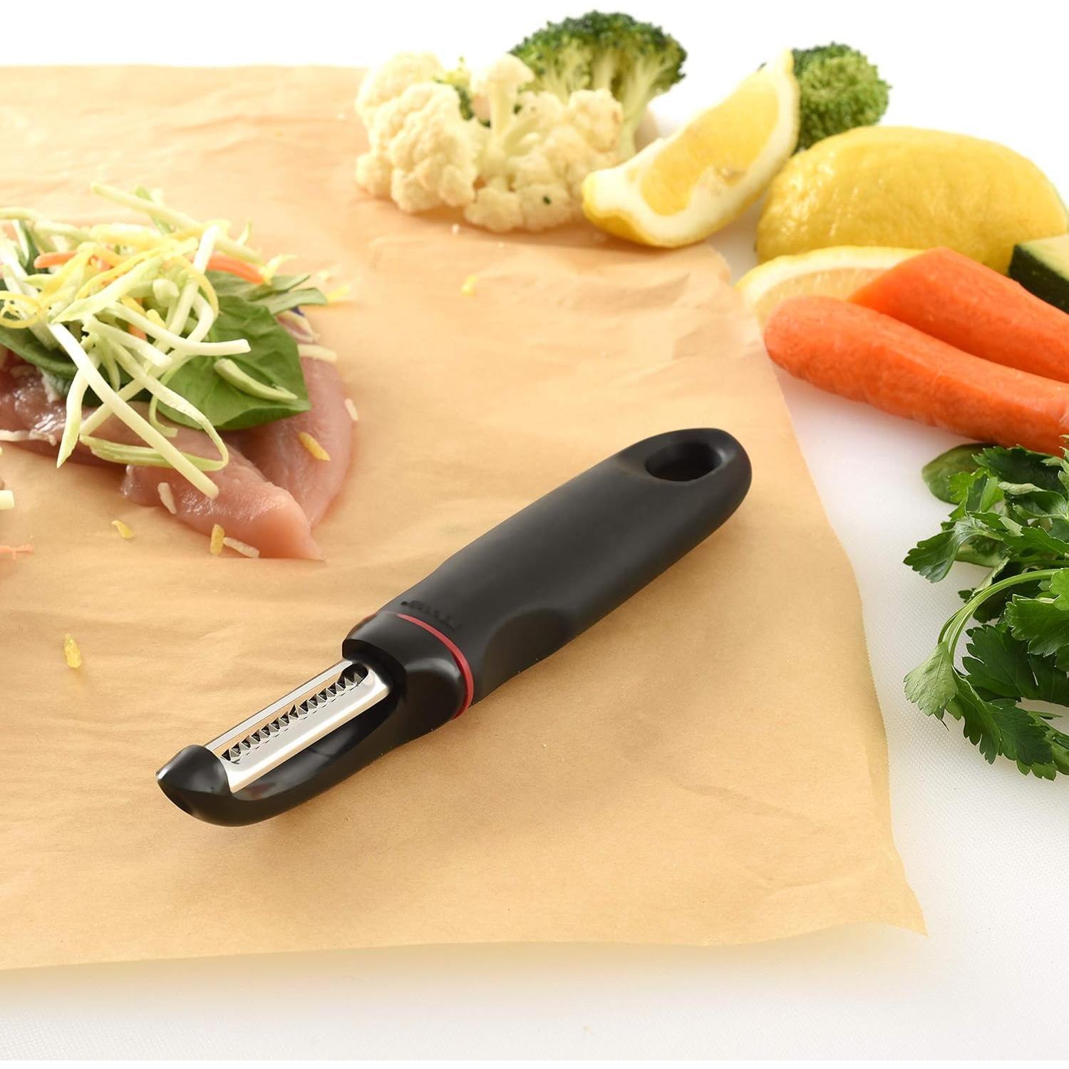 Cortador Juliana Norpro Grip-EZ 18.5cm Acero Inoxidable Negro