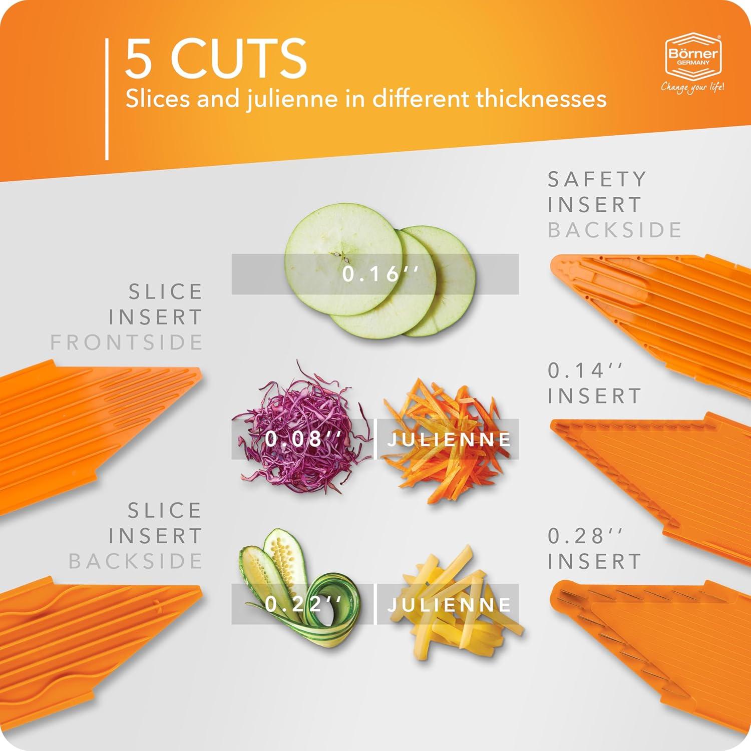 Cortador de Verduras Profesional Börner V3 - Acero Inoxidable