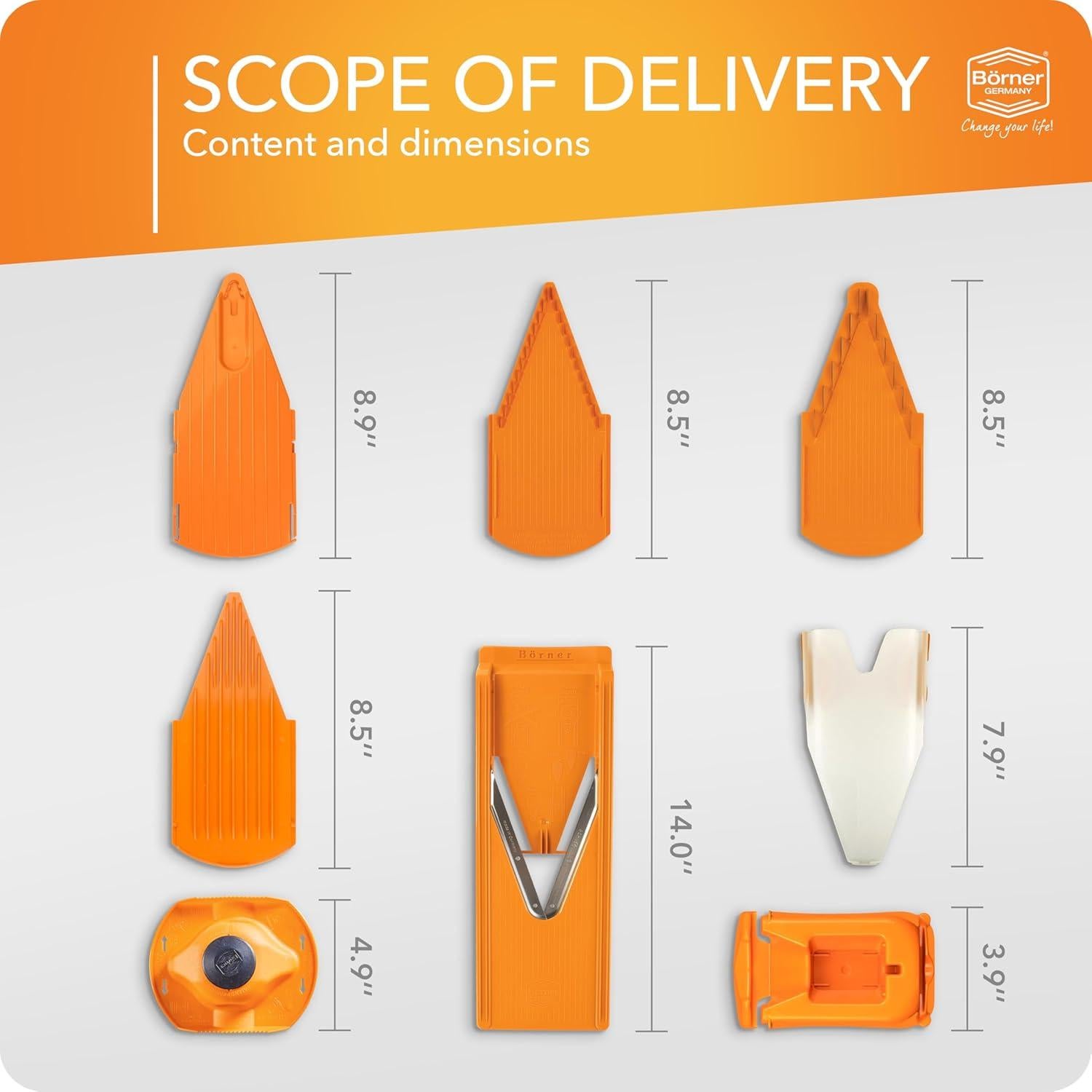 Cortador de Verduras Profesional Börner V3 - Acero Inoxidable