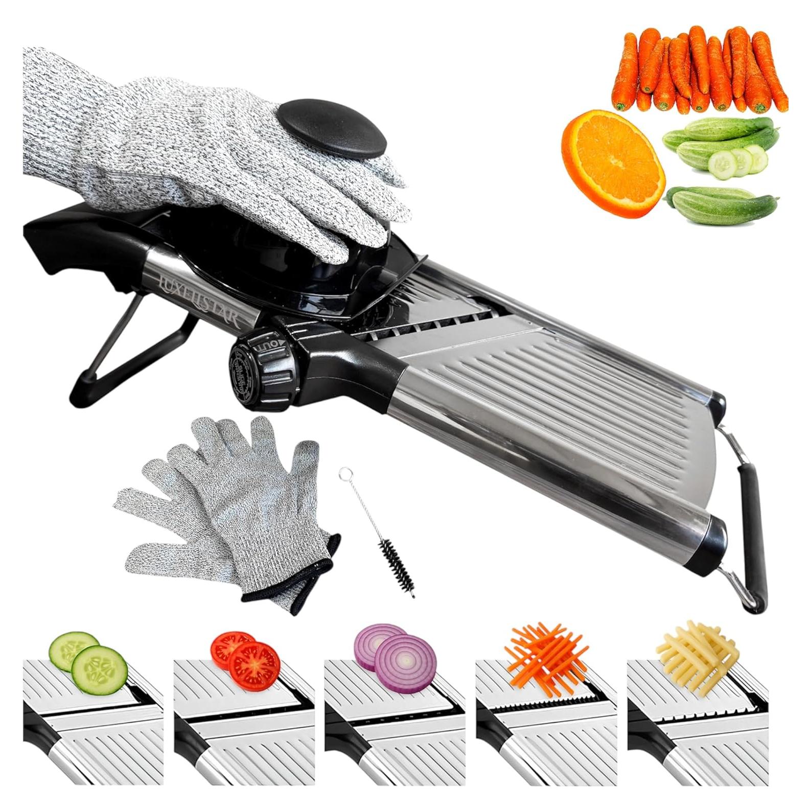 Mandolina LUXELLSTAR Acero Inoxidable Ajustable 1-9mm