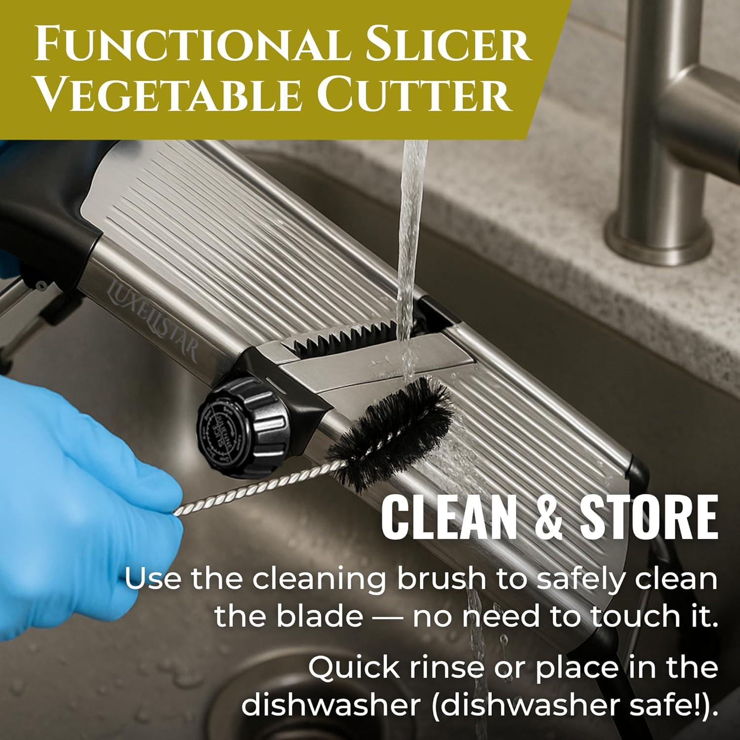 Mandolina LUXELLSTAR Acero Inoxidable Ajustable 1-9mm