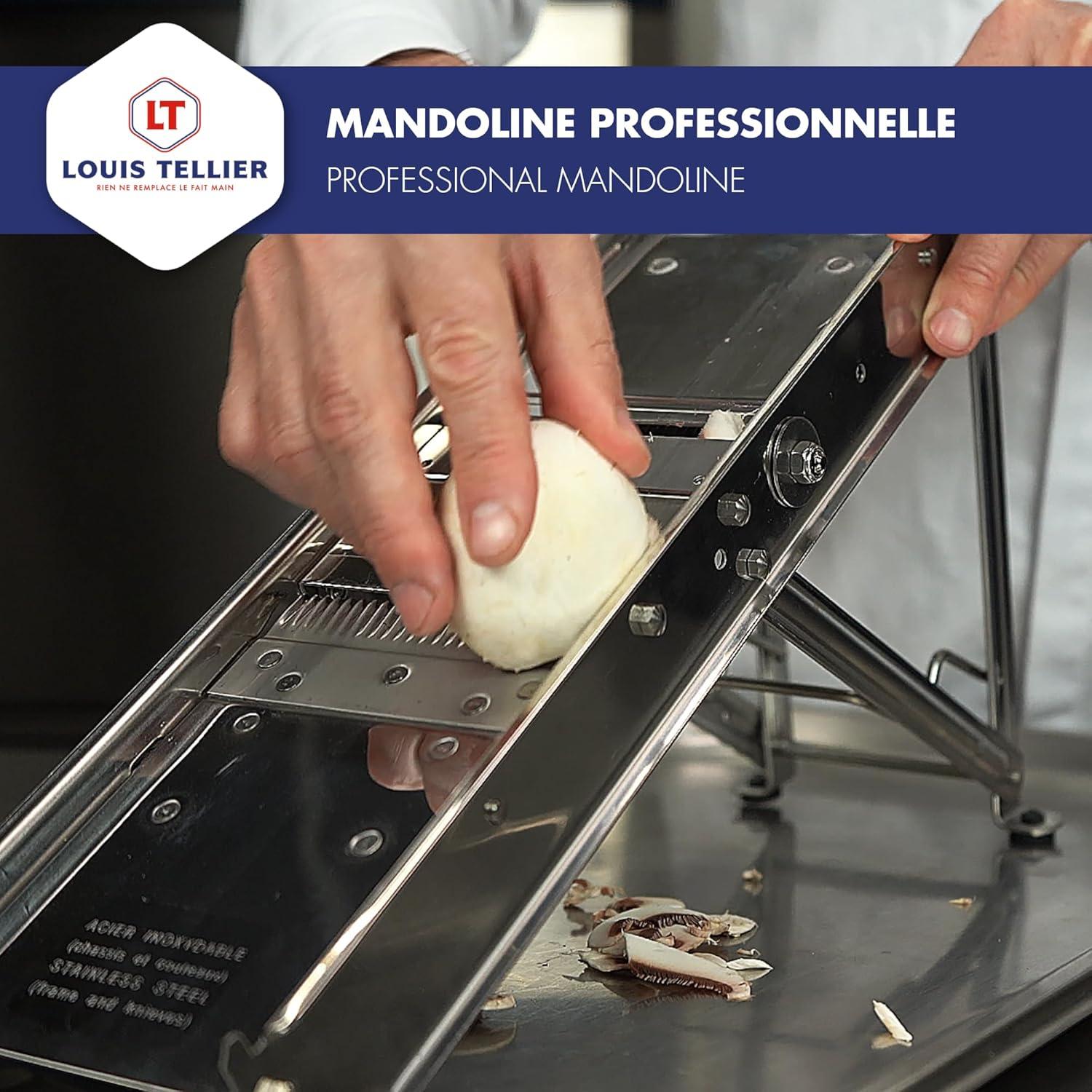 Mandolina de Acero Inoxidable Bron Coucke 3601 Gris Manual