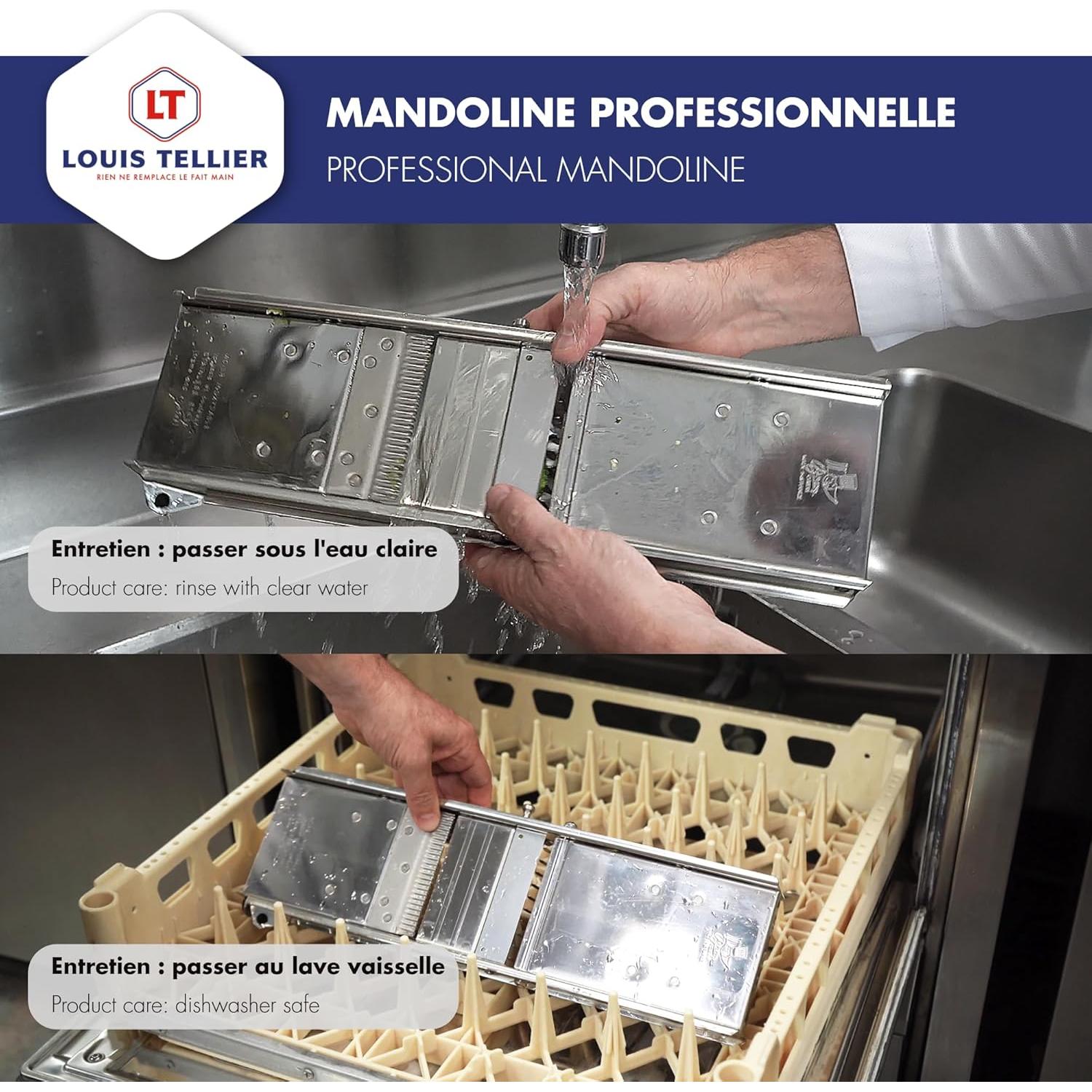 Mandolina de Acero Inoxidable Bron Coucke 3601 Gris Manual