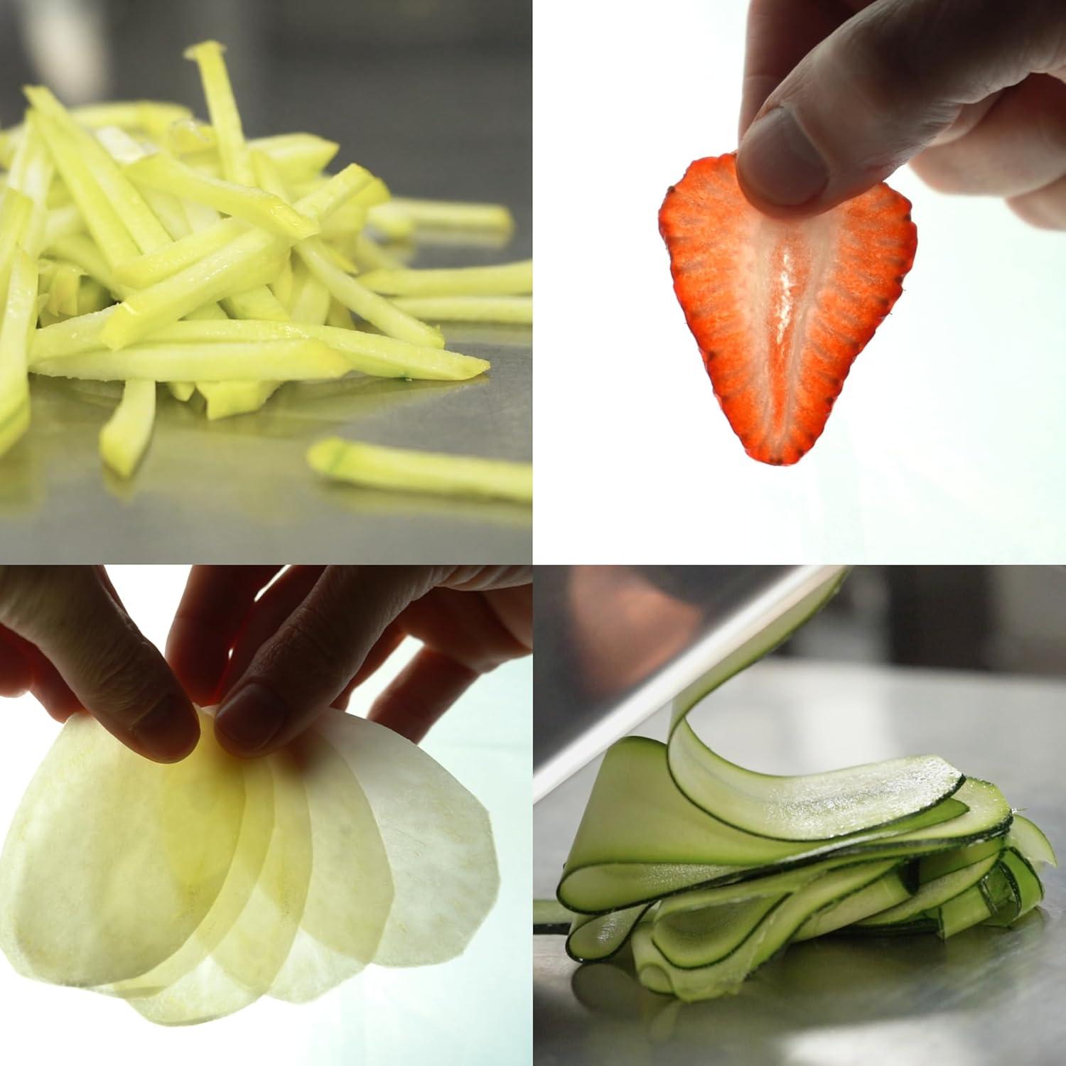 Mandolina de Acero Inoxidable Bron Coucke 3601 Gris Manual