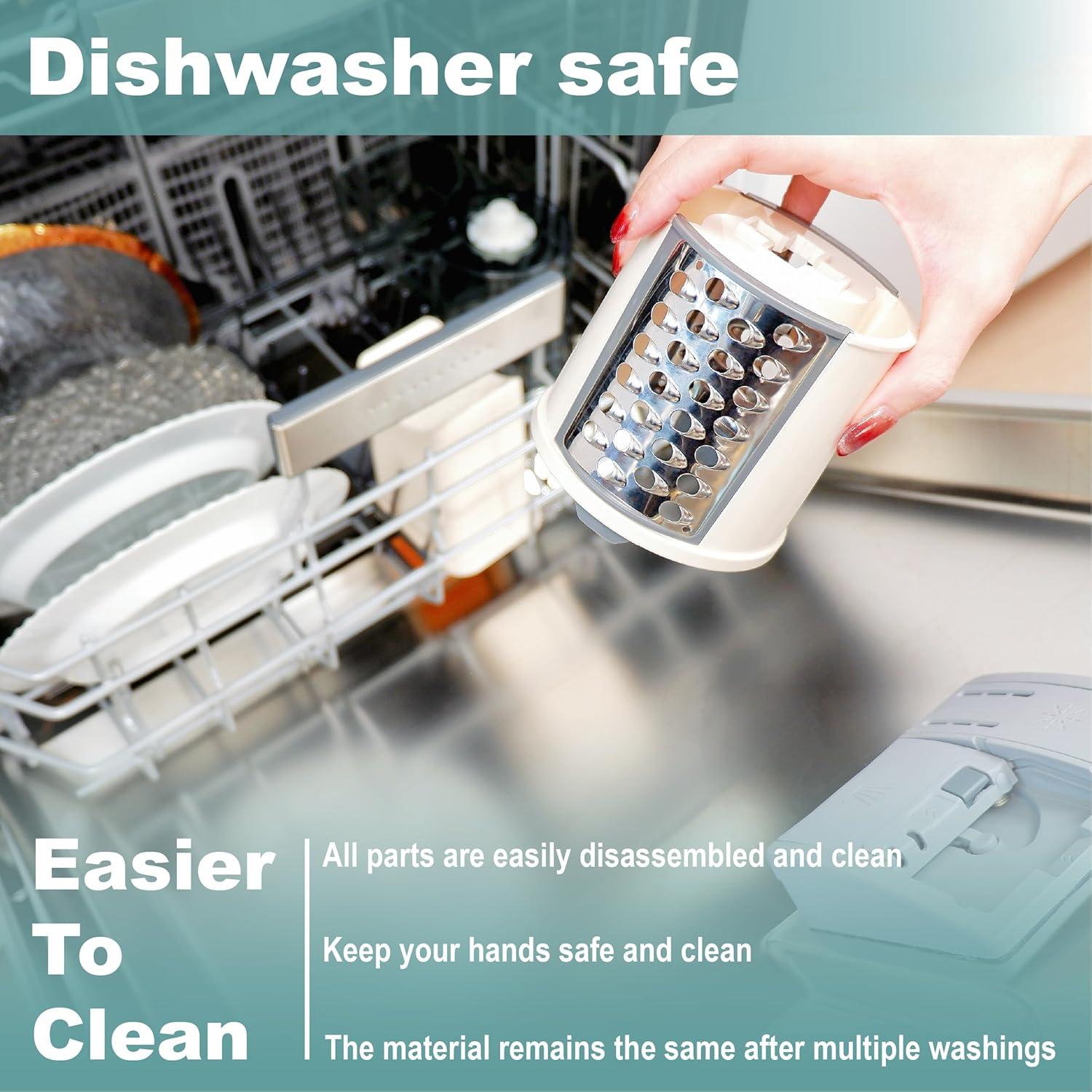 Rallador de Queso Eléctrico AzulHome 5 Cuchillas Multifuncional