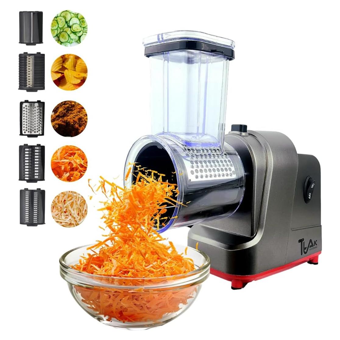 Rallador de Queso Eléctrico TtAk HOUSEWARE 250W 5 Cuchillas