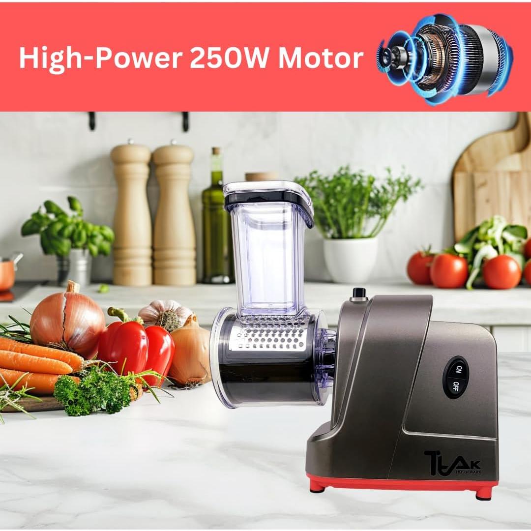 Rallador de Queso Eléctrico TtAk HOUSEWARE 250W 5 Cuchillas