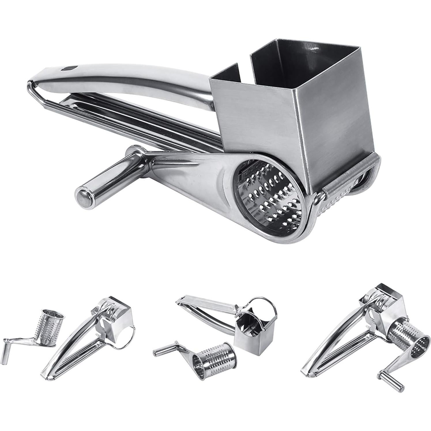 Rallador de Queso Manual Haofy de Acero Inoxidable 20x11.6cm