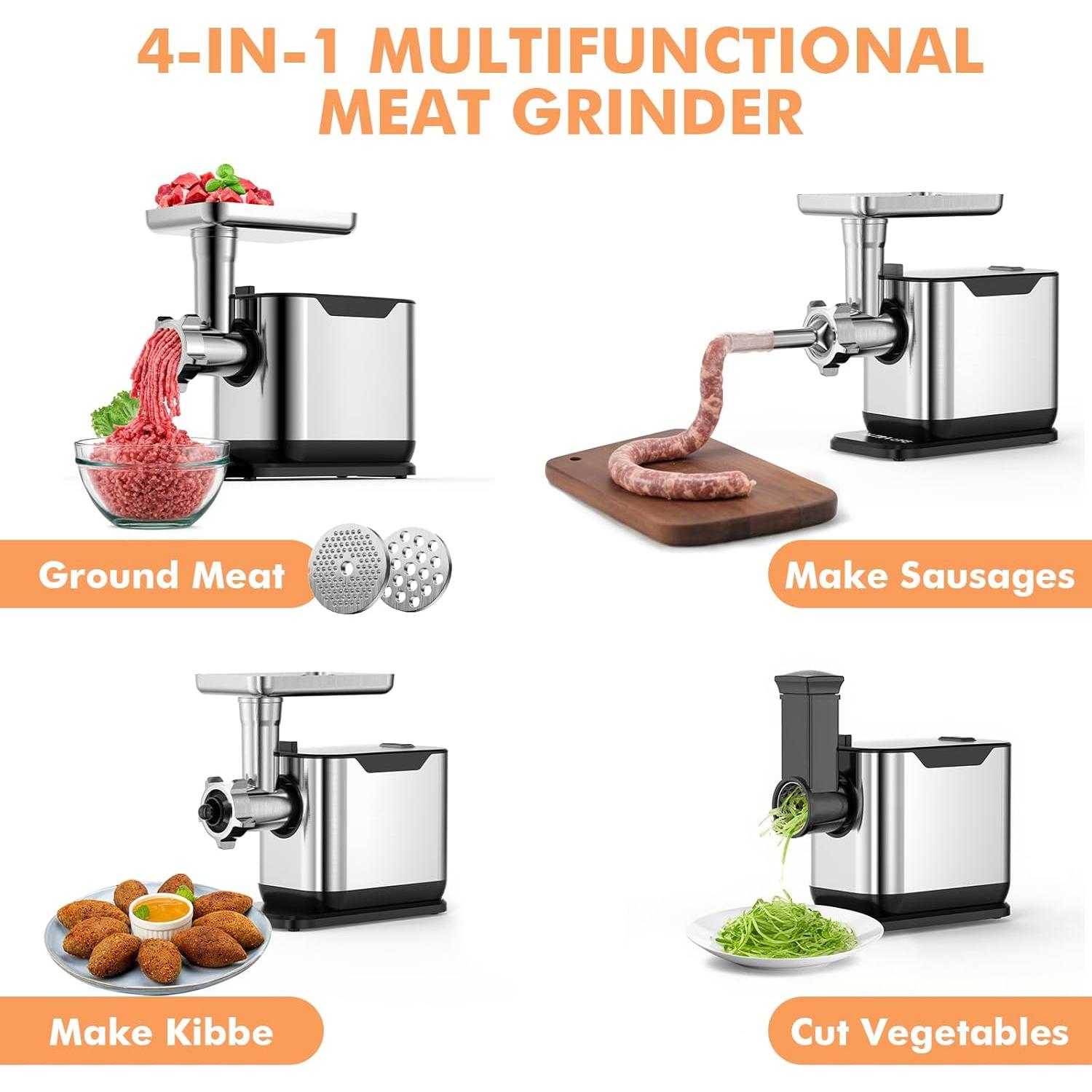 Picadora de Carne Eléctrica ALTRA VIDA MG105M 3200W con Accesorios