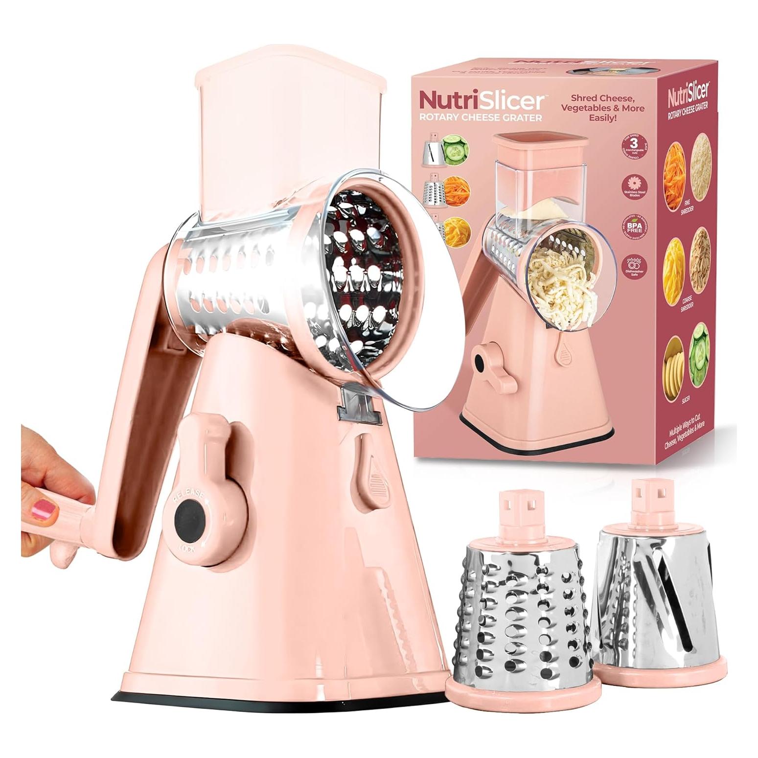 Rallador Rotativo EMSON 6088 de Acero Inoxidable Rosa