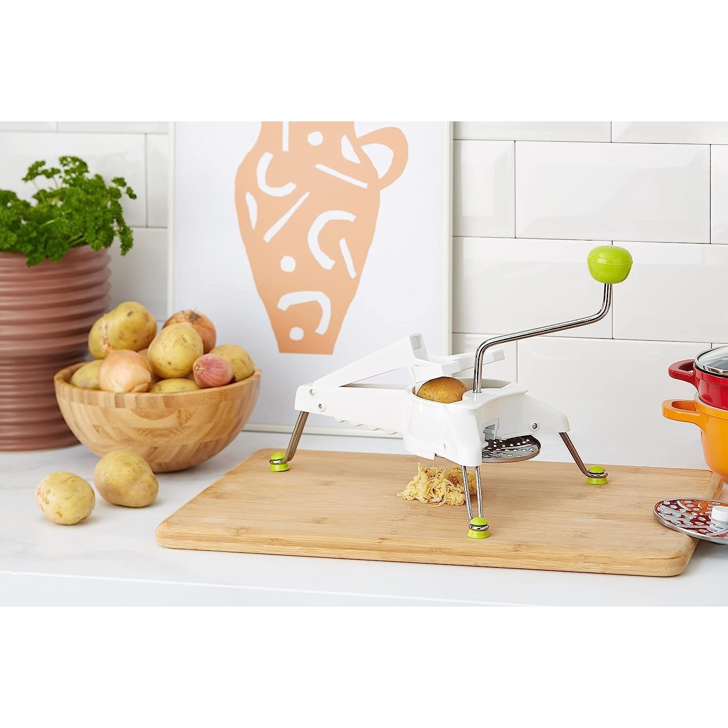 Rallador de Queso Rotativo IBILI 5-en-1 con Manivela y 5 Cuchillas