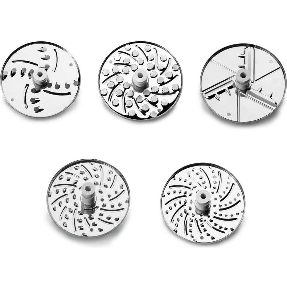 Rallador de Queso Rotativo IBILI 5-en-1 con Manivela y 5 Cuchillas