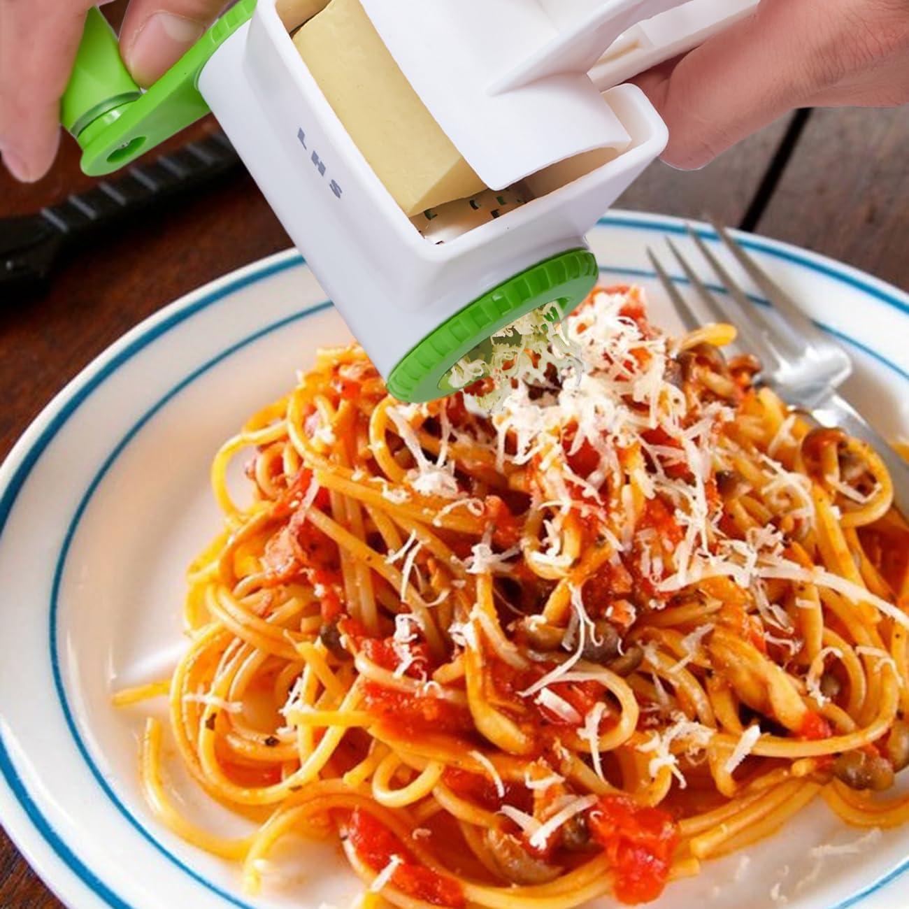 Rallador de Queso Rotativo LHS Manual Acero Inoxidable Verde