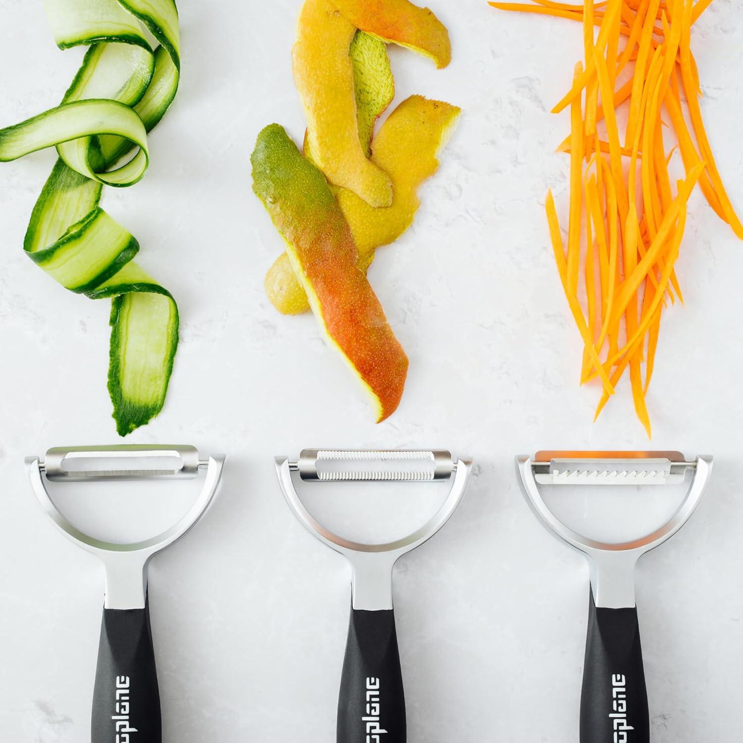 Pelador Juliana Microplane Y - Acero Inoxidable Ergonómico