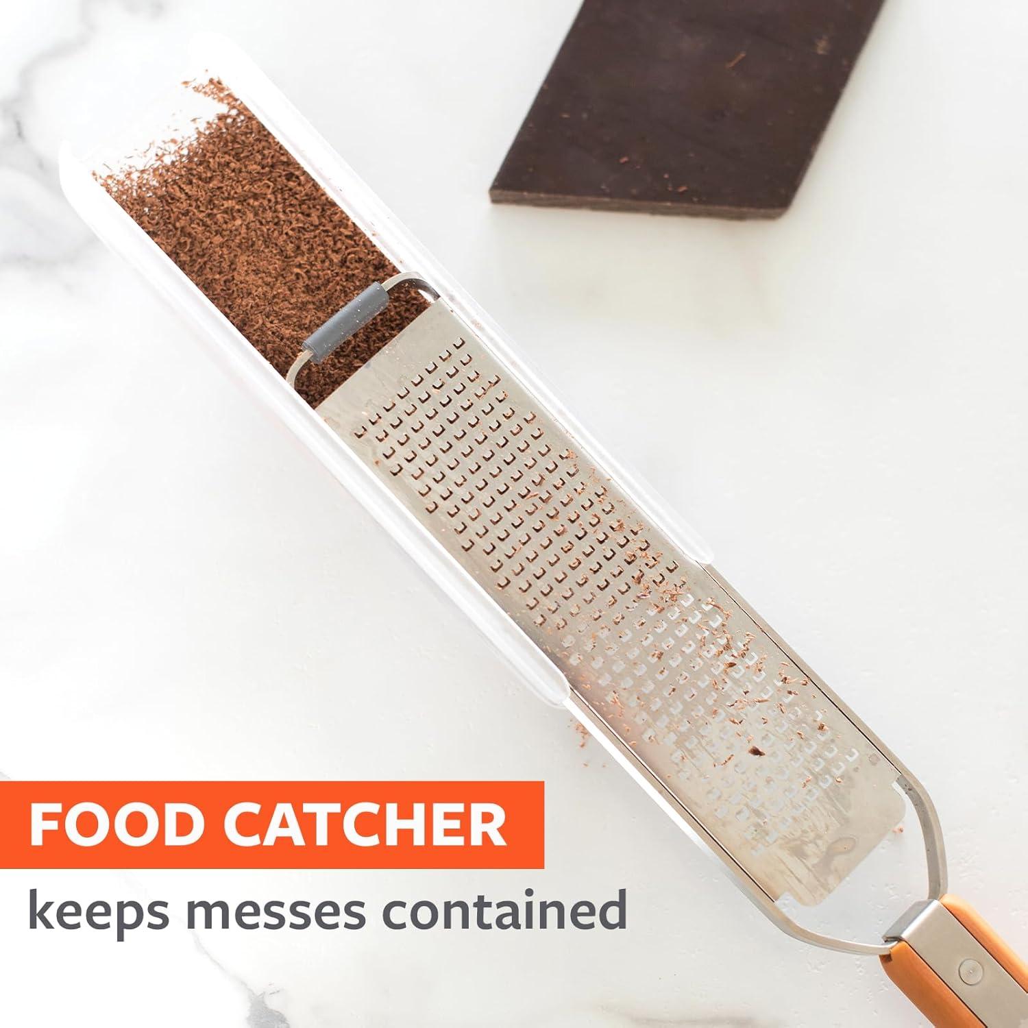 Rallador Fino y Zester Full Circle Simple el Zest - Acero Inoxidable