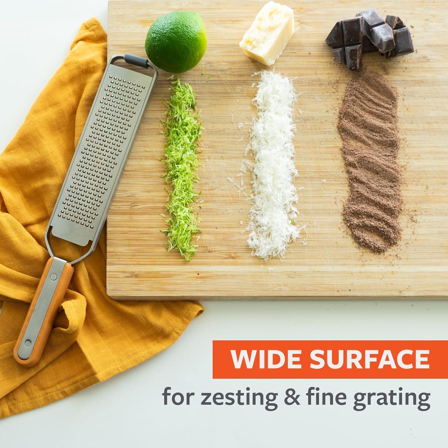 Rallador Fino y Zester Full Circle Simple el Zest - Acero Inoxidable