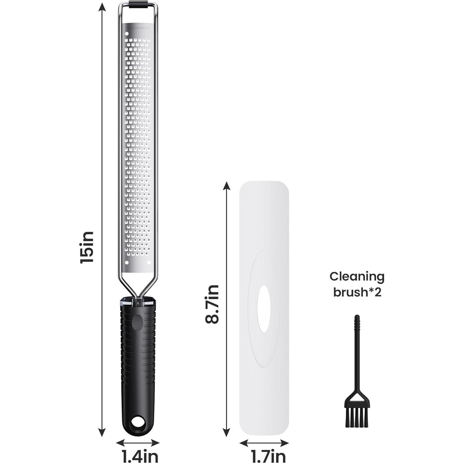 Rallador de Limón y Queso TYZUIAW 38.1 cm Acero Inoxidable