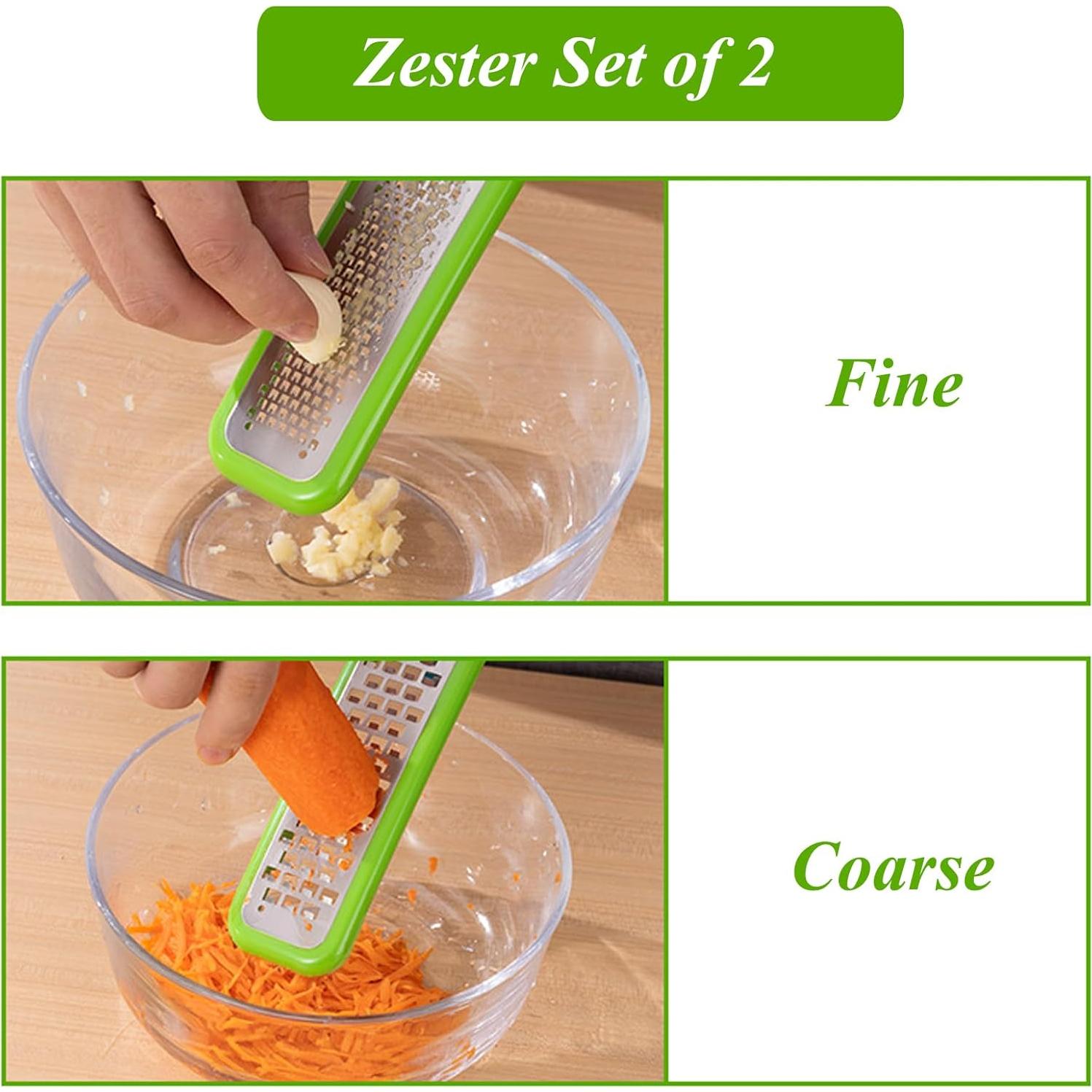 Juego de Ralladores Zester TENTA KITCHEN 2 Piezas Acero Inoxidable