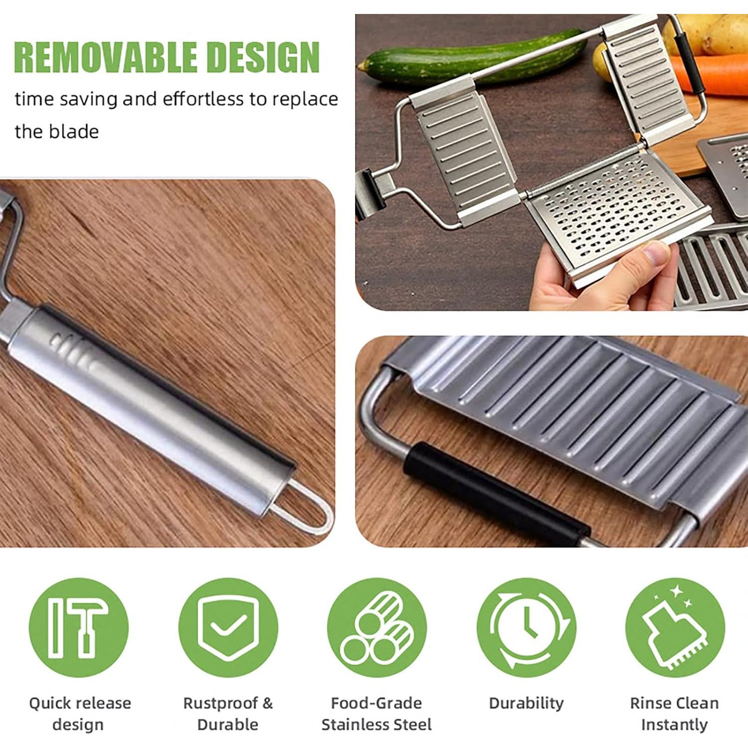 Rallador Multifuncional 4 en 1 JASISS Acero Inoxidable 0.48 kg