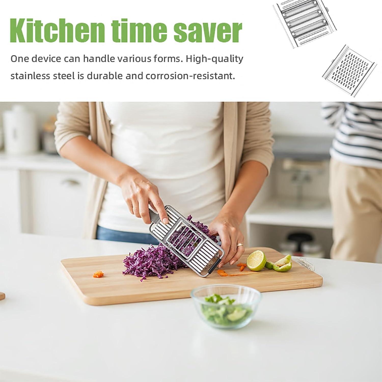 Rallador Multifuncional 4 en 1 JASISS Acero Inoxidable 0.48 kg