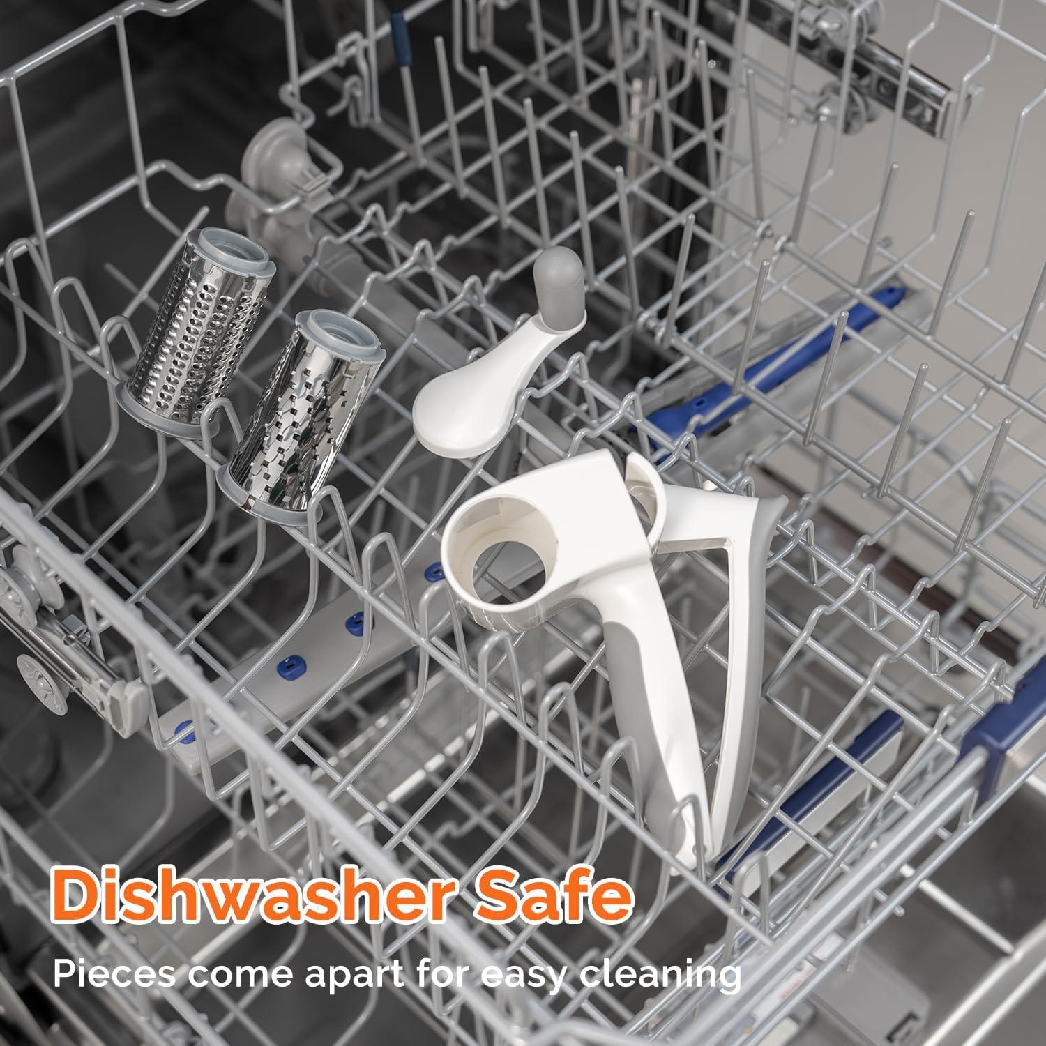 Rallador de Queso UHIYEE Rotativo con Tamices Intercambiables