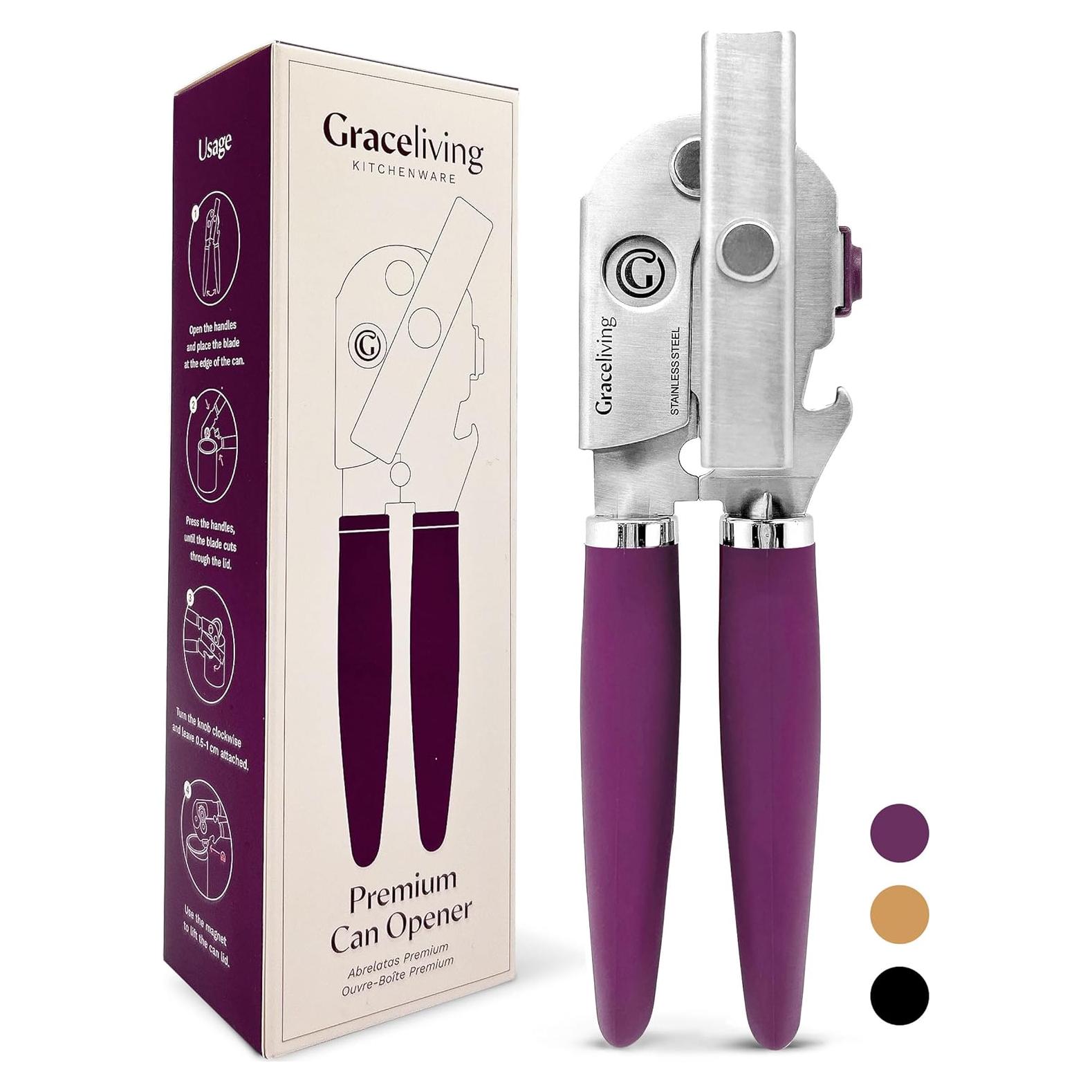 Abrelatas Manual Graceliving Acero Inoxidable Malva 272g