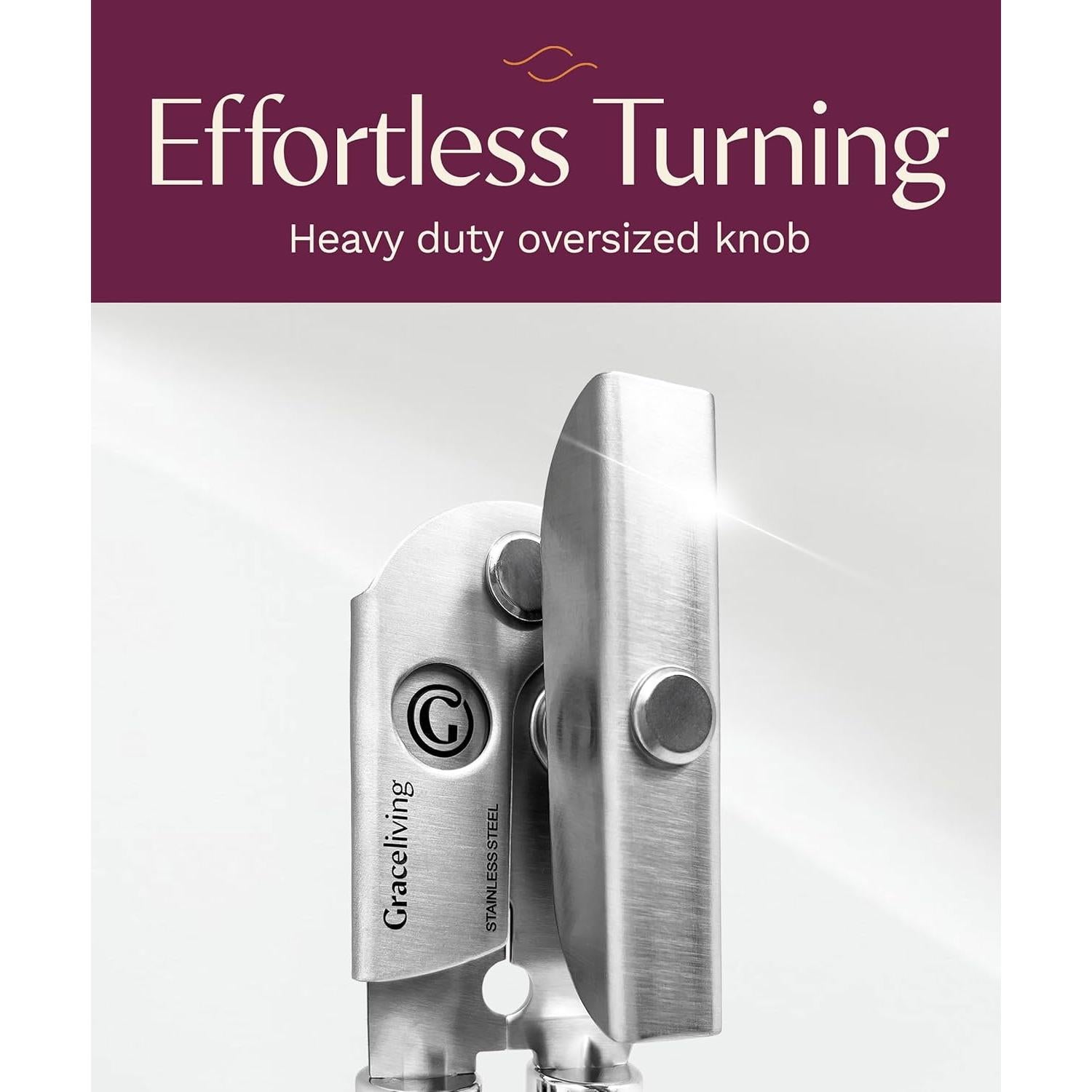 Abrelatas Manual Graceliving Acero Inoxidable Malva 272g