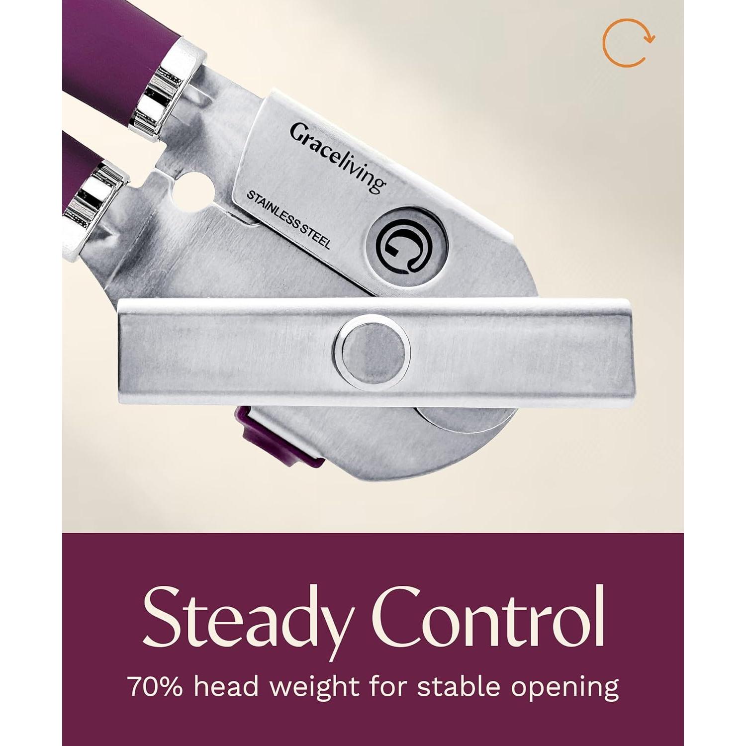 Abrelatas Manual Graceliving Acero Inoxidable Malva 272g