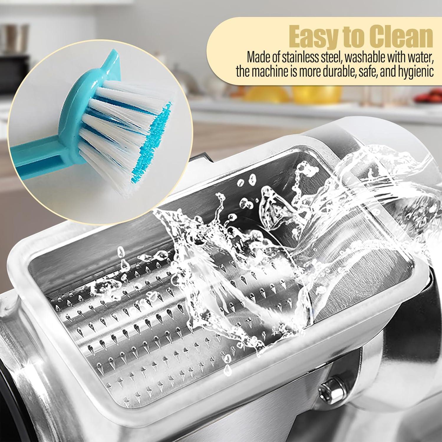 Rallador de Queso Eléctrico ZAWAYINE 550W 40kg/h Acero Inoxidable