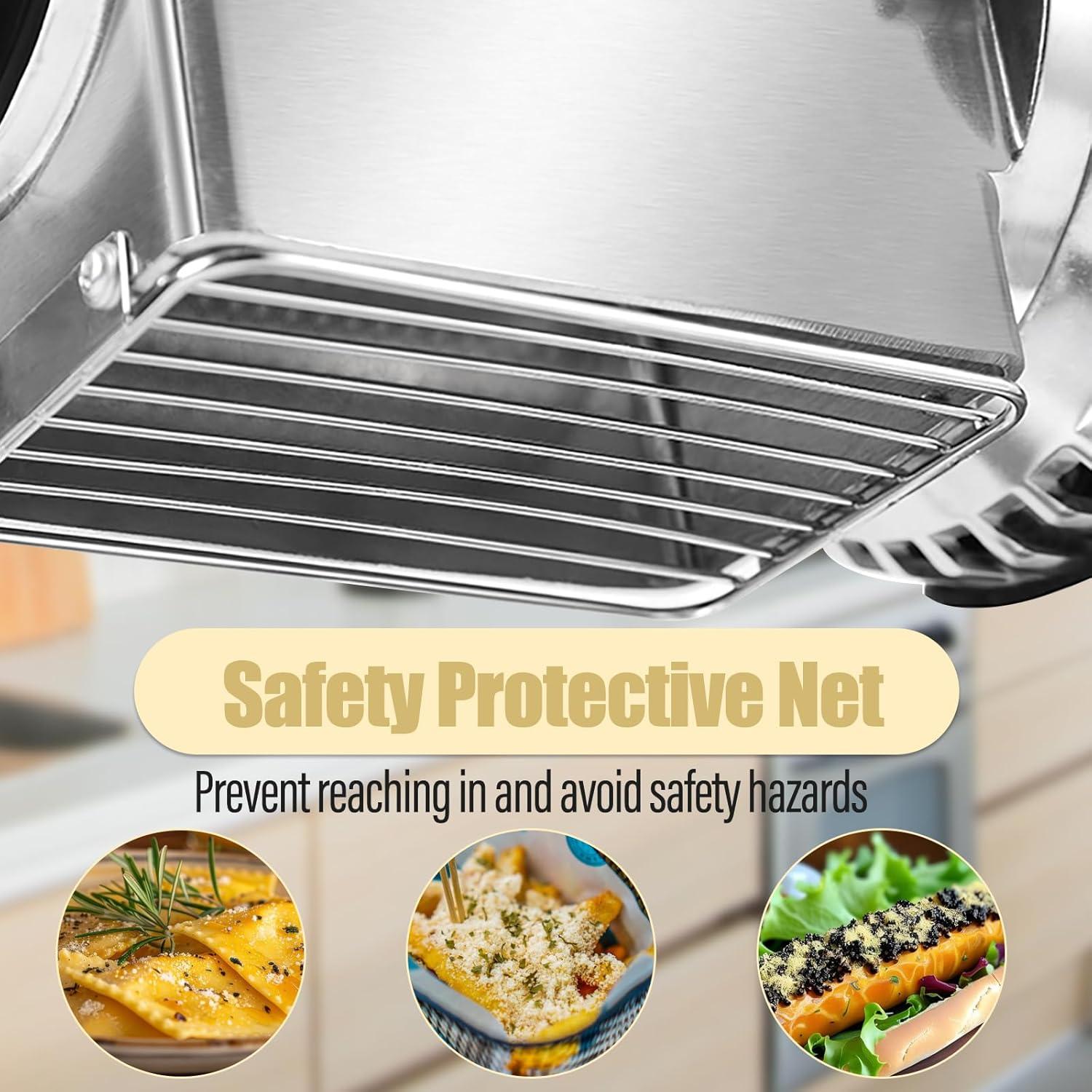 Rallador de Queso Eléctrico ZAWAYINE 550W 40kg/h Acero Inoxidable