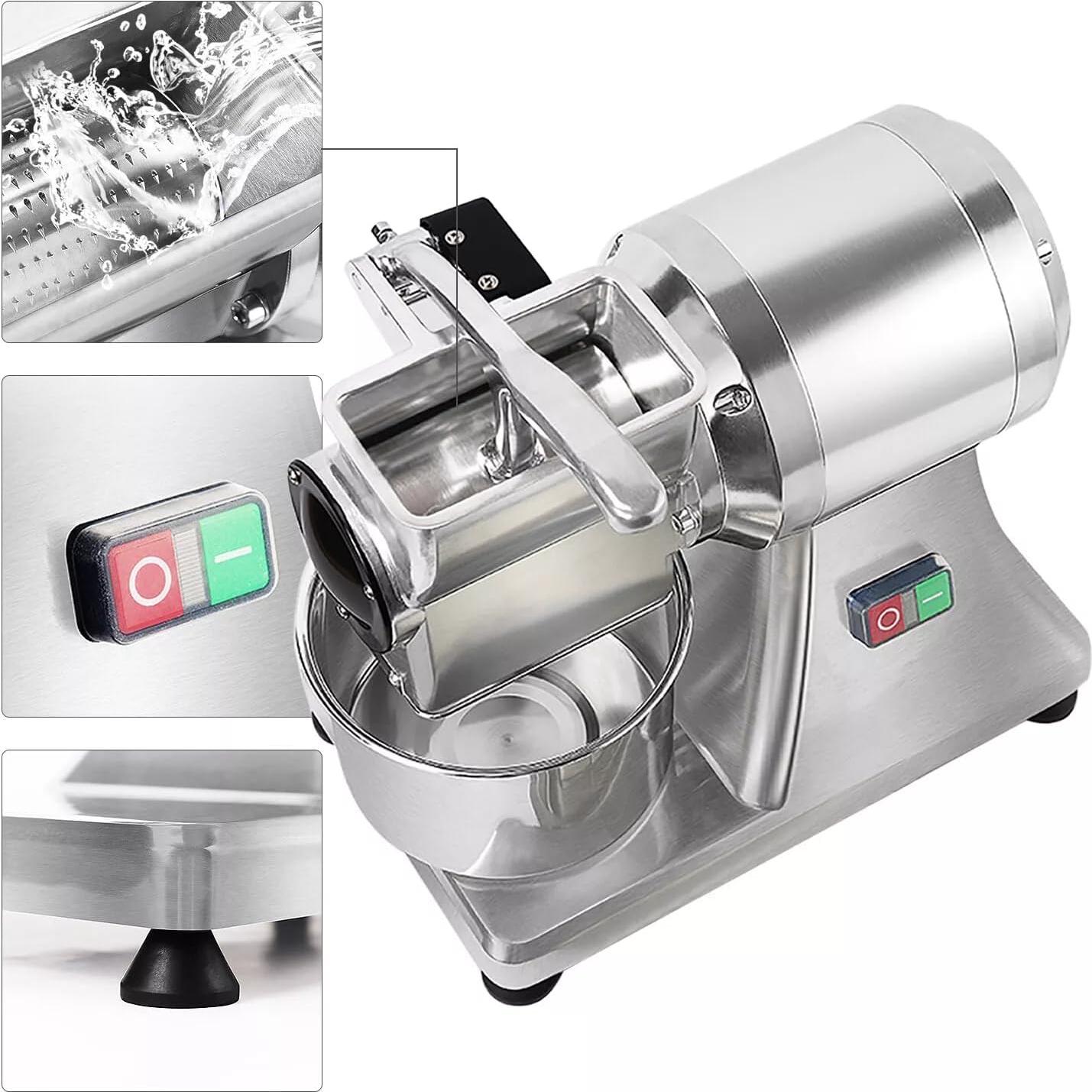 Rallador de Queso Eléctrico ZAWAYINE 550W 40kg/h Acero Inoxidable