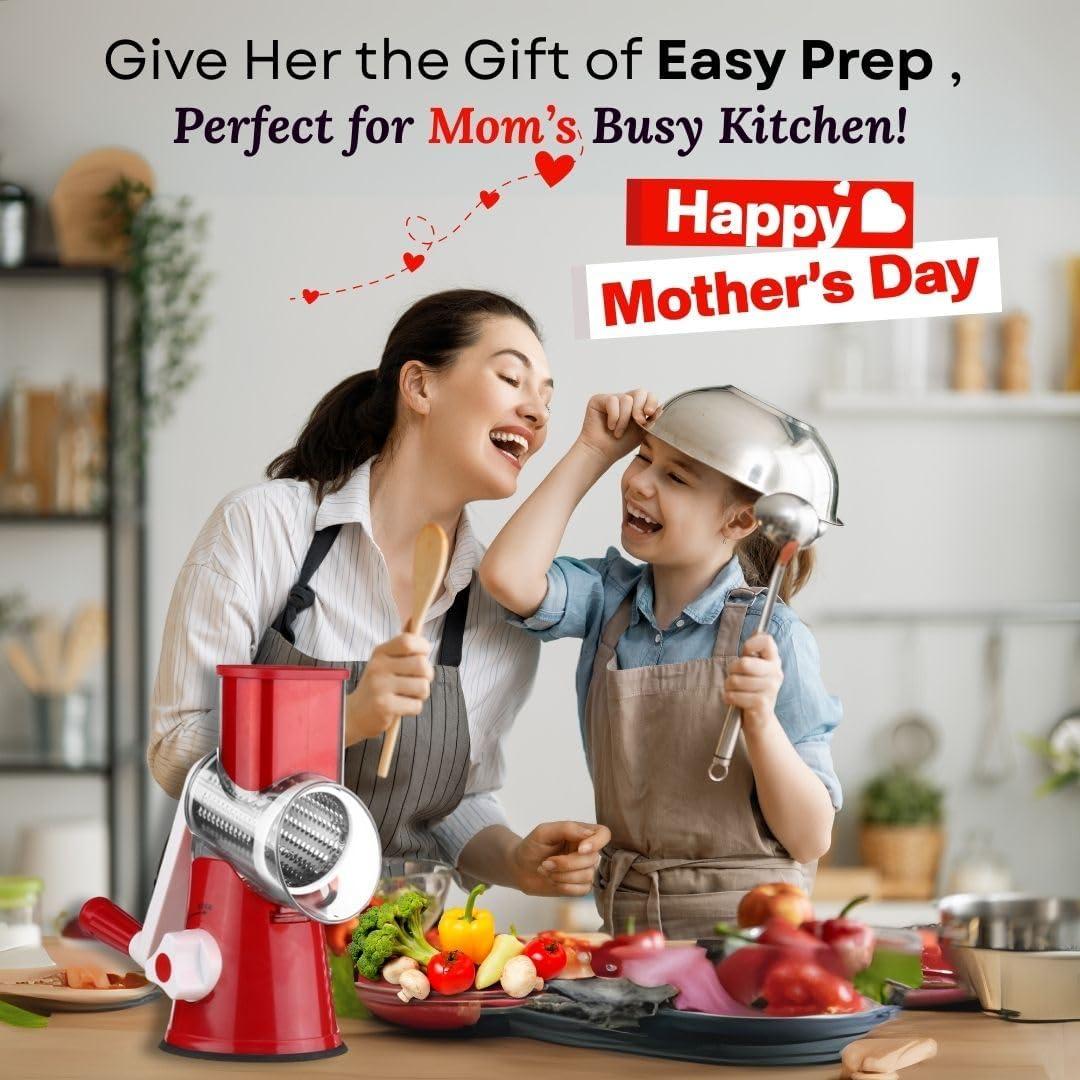 Rallador de Queso Hearthly con 3 Cuchillas Intercambiables