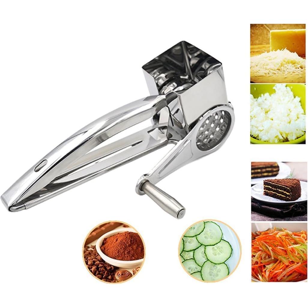 Rallador Multifuncional Saim con 4 Cilindros de Acero Inoxidable