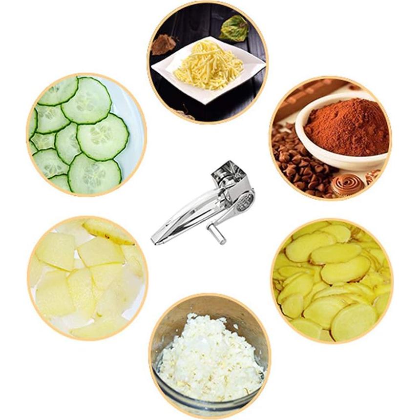 Rallador Multifuncional Saim con 4 Cilindros de Acero Inoxidable