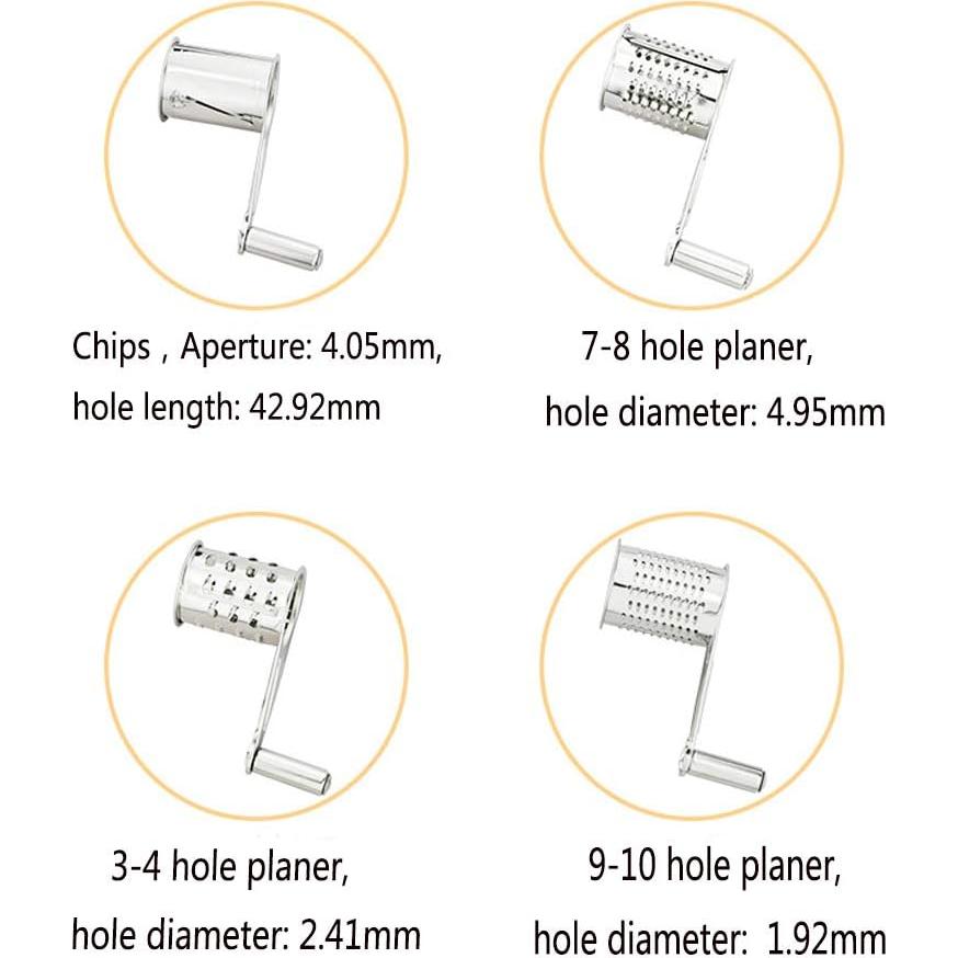 Rallador Multifuncional Saim con 4 Cilindros de Acero Inoxidable