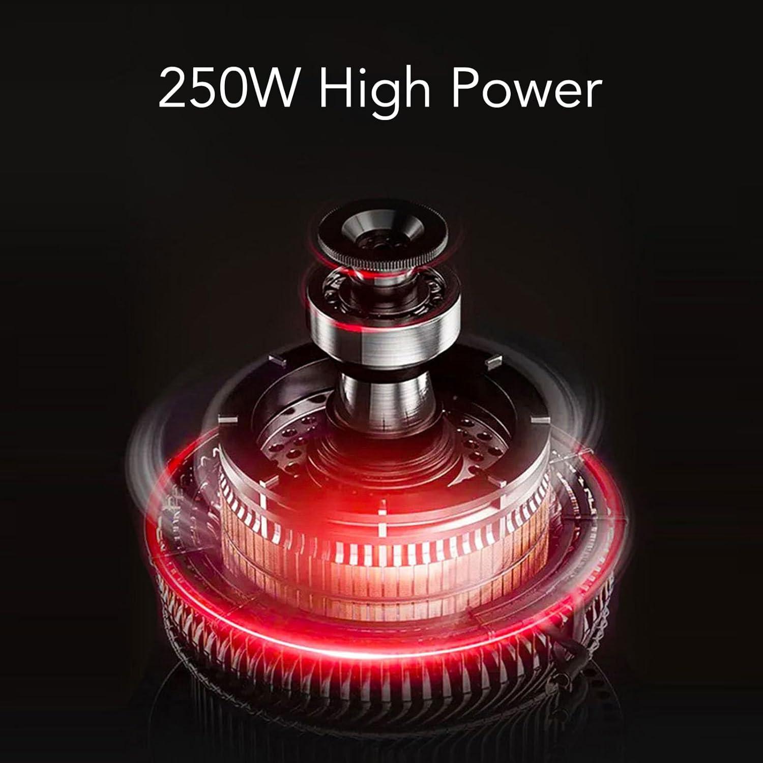 Rallador de Queso Eléctrico ZJchao 250W 5 en 1 con Cuchillas